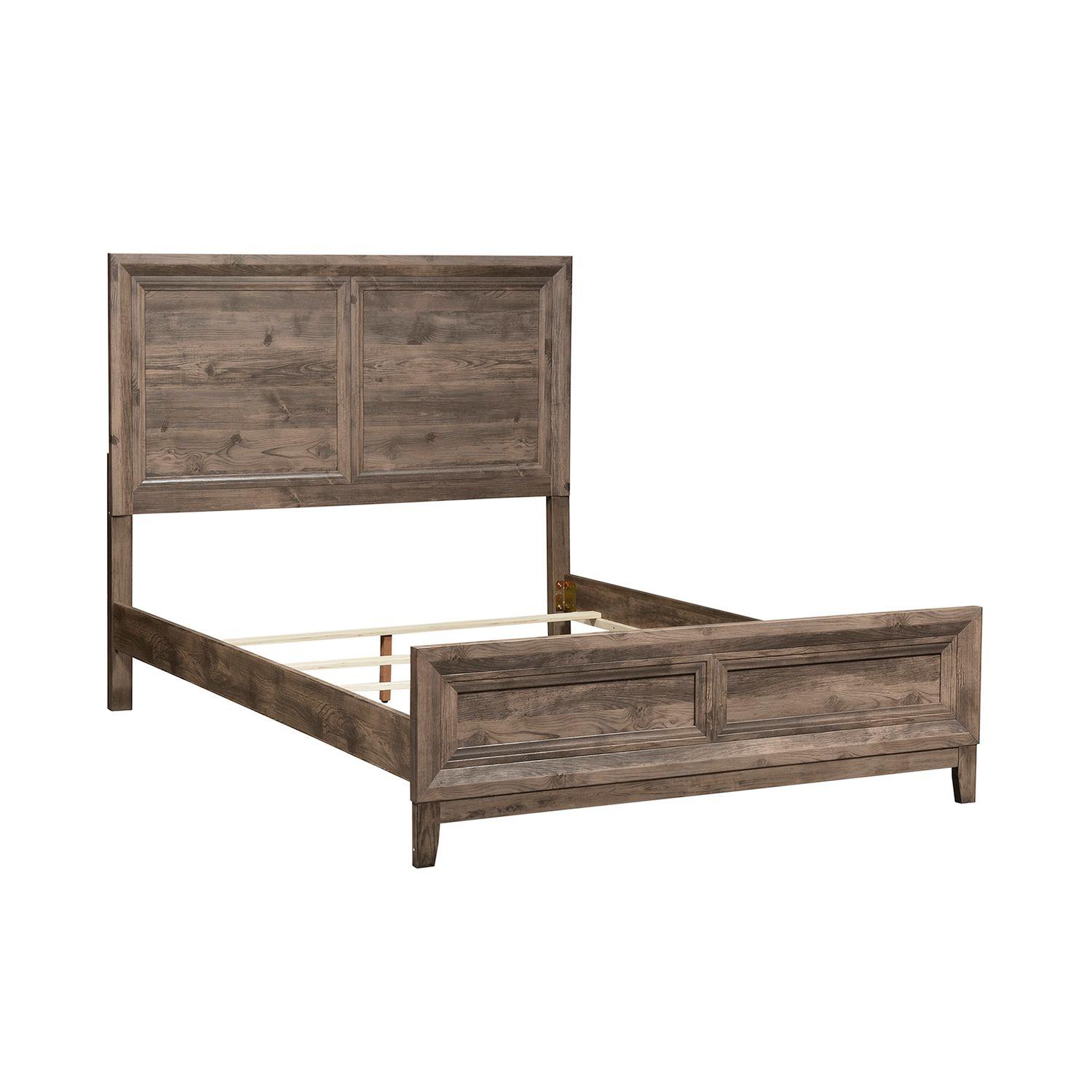 

    
Cobblestone King Panel Bed Set 4 w/Chest Ridgecrest 384-BR Liberty Furniture
