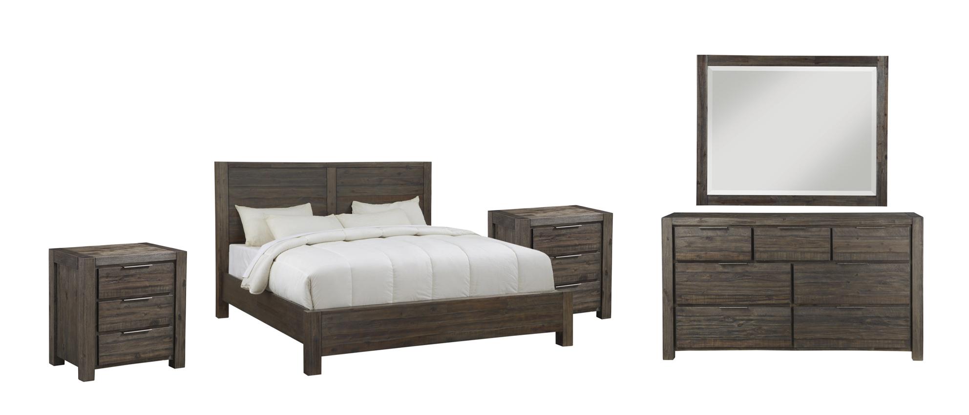 

    
Coffee Bean Finish Casual Style Queen Platform Bedroom Set 5Pcs SAVANNA by Modus Furniture
