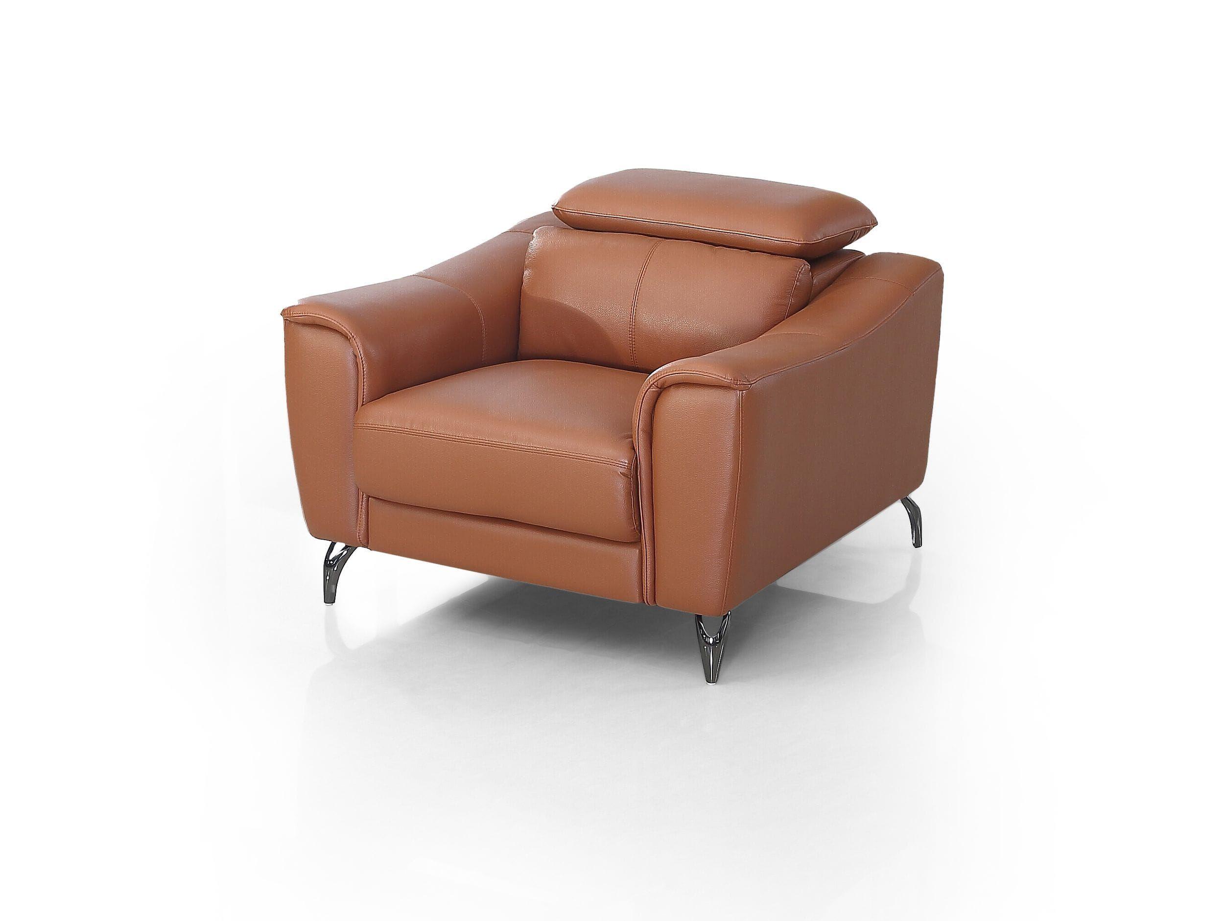 

    
Cognac Brown Top Grain Leather Chair Set 2P Divani Casa Danis VIG Contemporary
