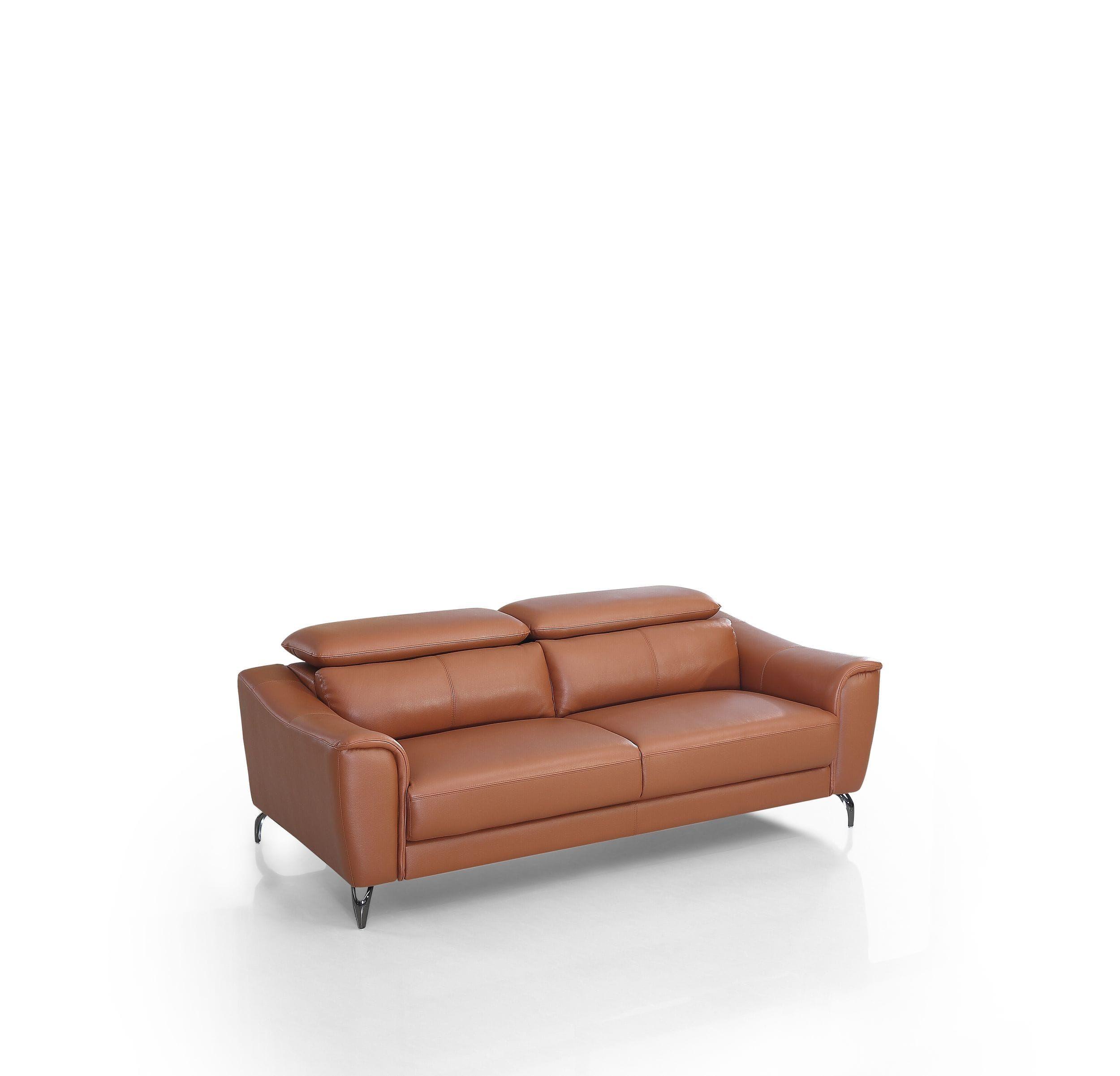 

    
Cognac Brown Top Grain Leather Sofa Divani Casa Danis VIG Contemporary Modern
