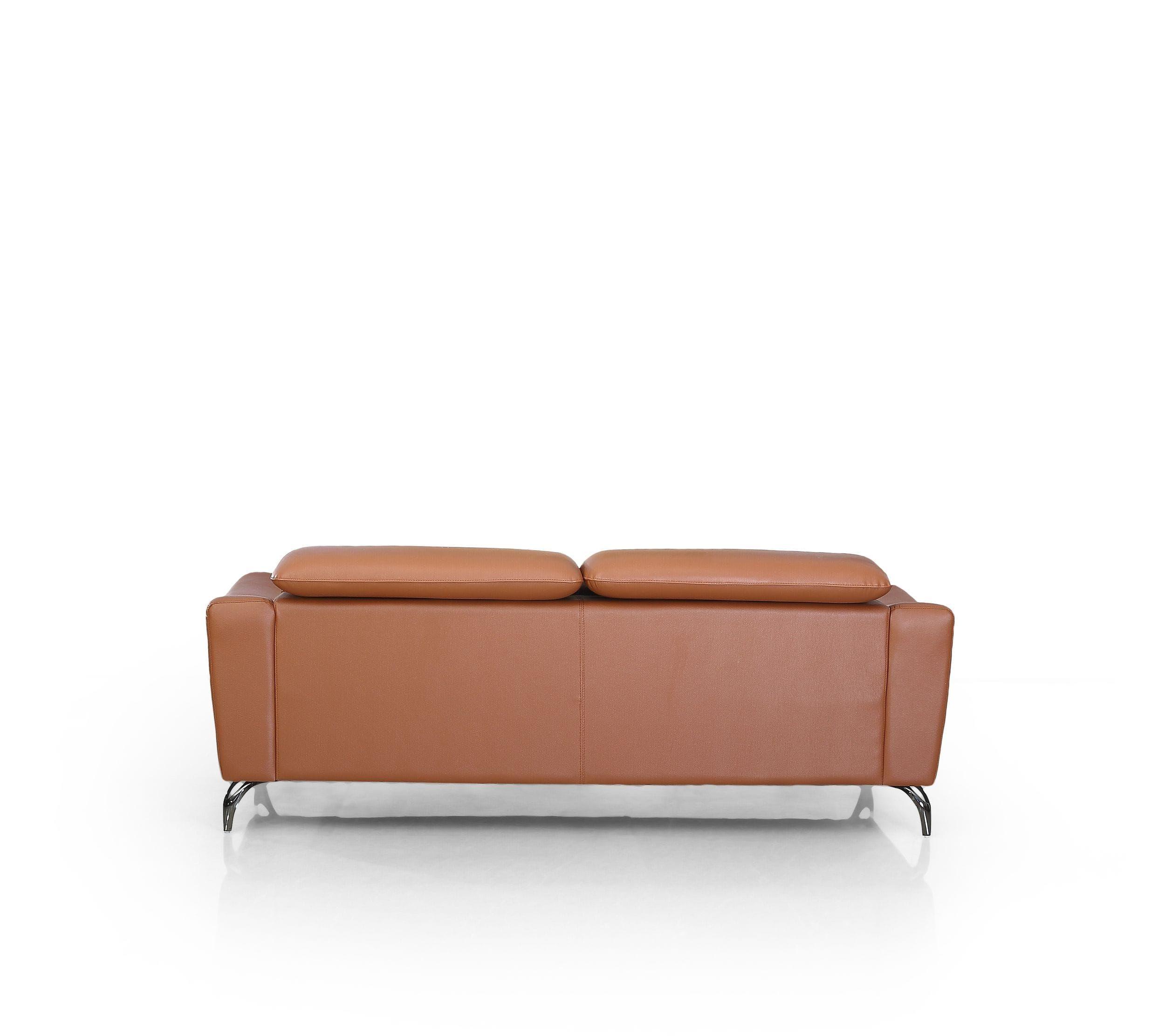 

    
VGBNS-1803-BRN-S-Set-2 Cognac Brown Top Grain Leather Sofa Set 2Pcs Divani Casa Danis VIG Contemporary

