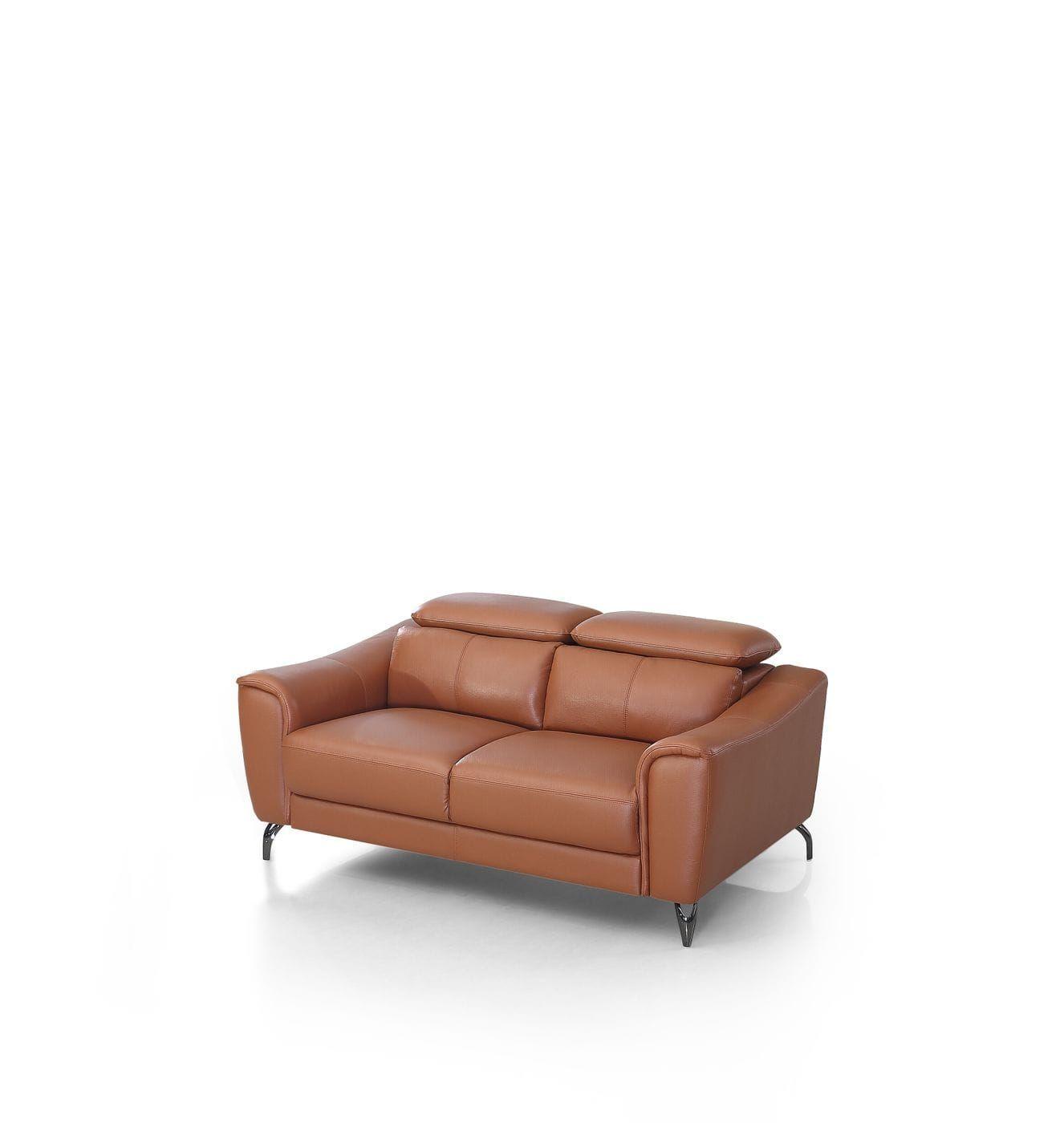 

    
 Shop  Cognac Brown Top Grain Leather Sofa Set 2Pcs Divani Casa Danis VIG Contemporary
