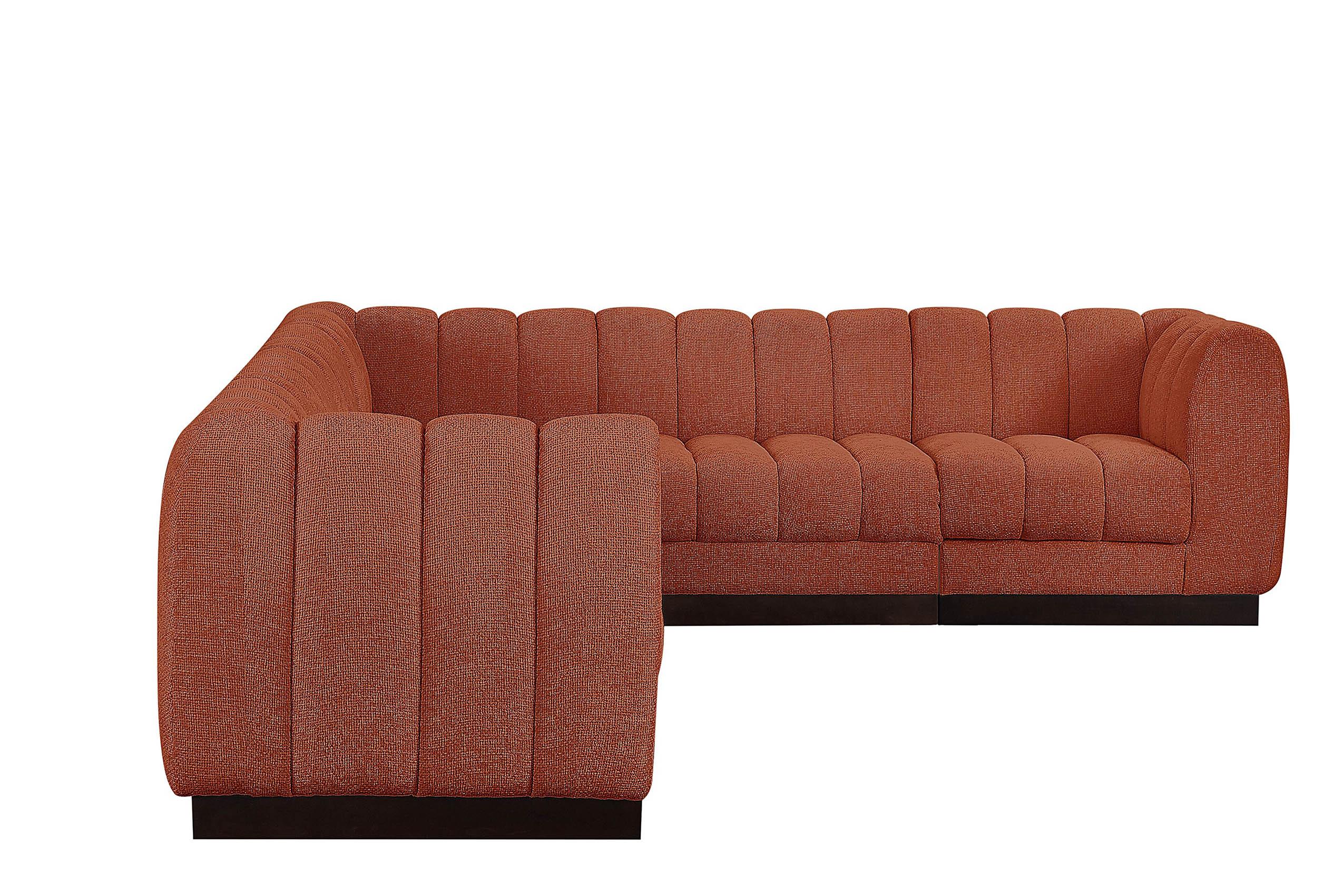 

        
Meridian Furniture QUINN 124Cognac-Sec6C Modular Sectional Cognac Chenille 094308312293
