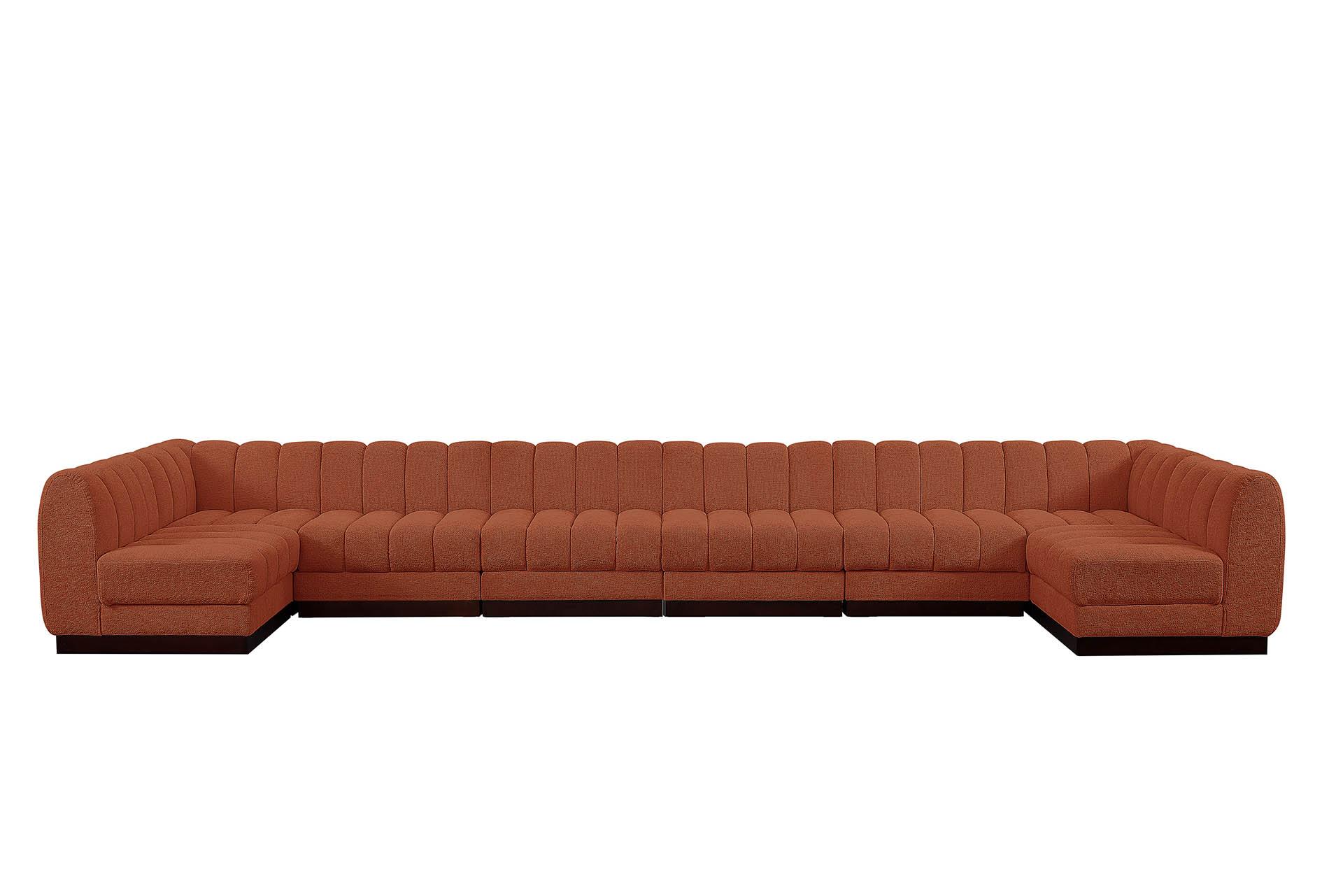 

        
Meridian Furniture QUINN 124Cognac-Sec8A Modular Sectional Cognac Chenille 094308312323
