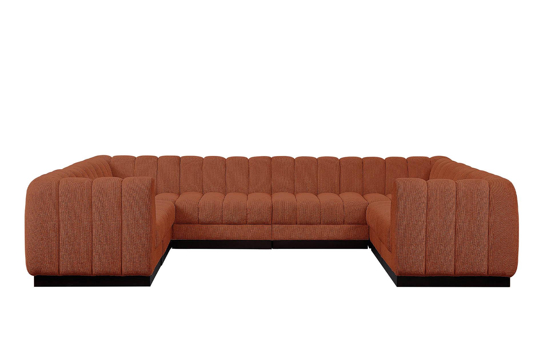 

        
Meridian Furniture QUINN 124Cognac-Sec8C Modular Sectional Cognac Chenille 094308312347
