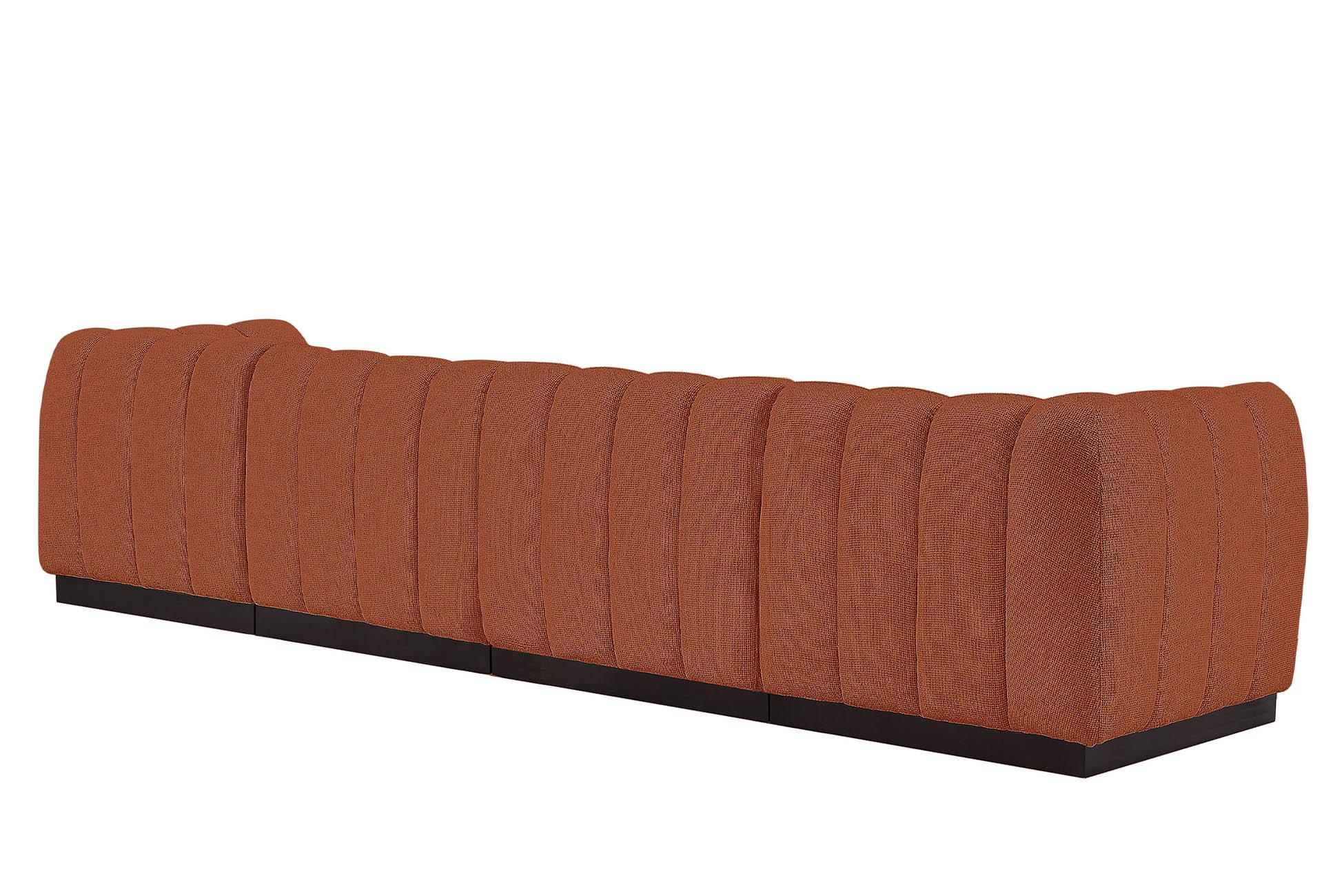 

    
124Cognac-S133 Meridian Furniture Modular Sofa
