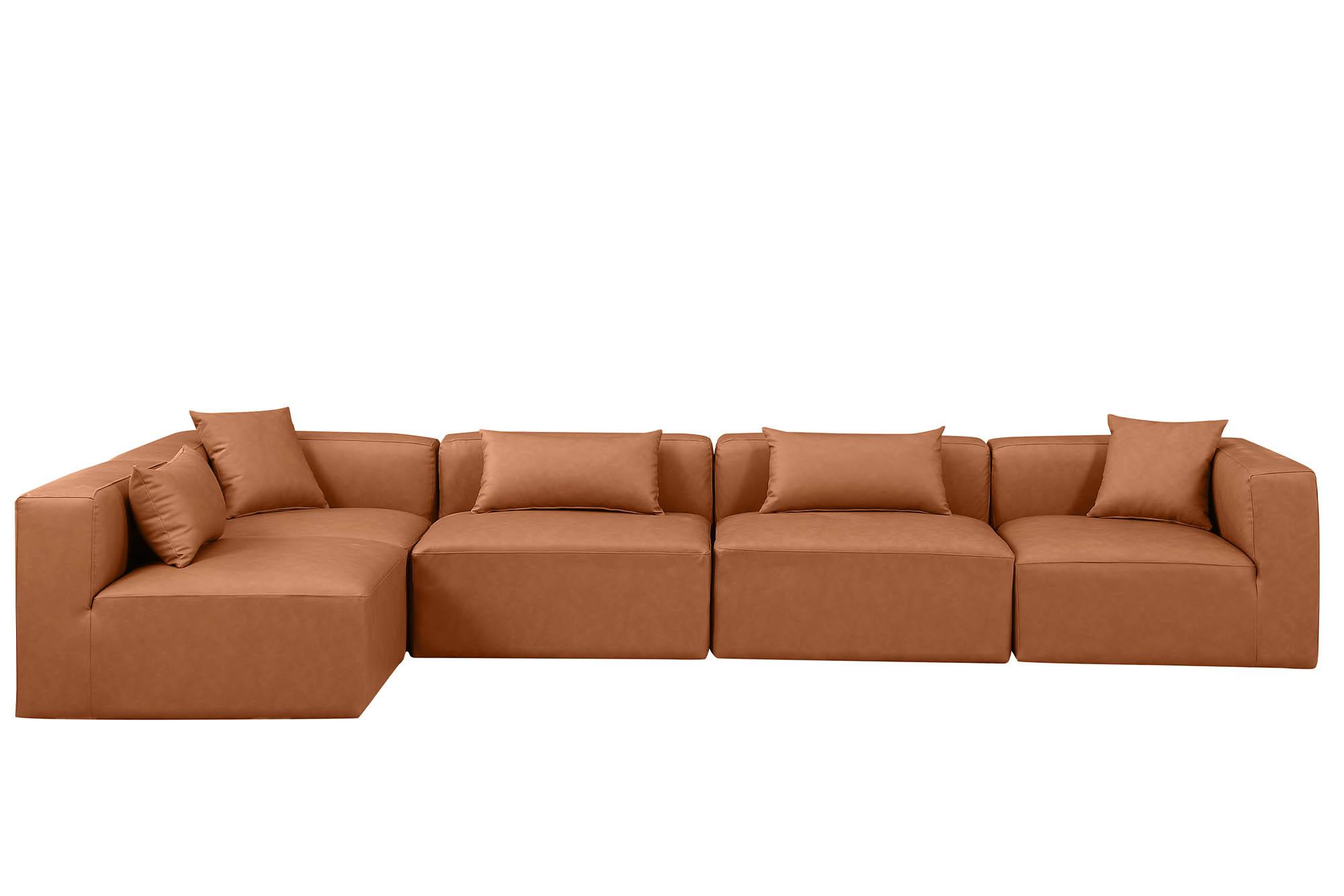 

        
Meridian Furniture CUBE 668Cognac-Sec5D Modular Sectional Sofa Cognac Faux Leather 094308317496
