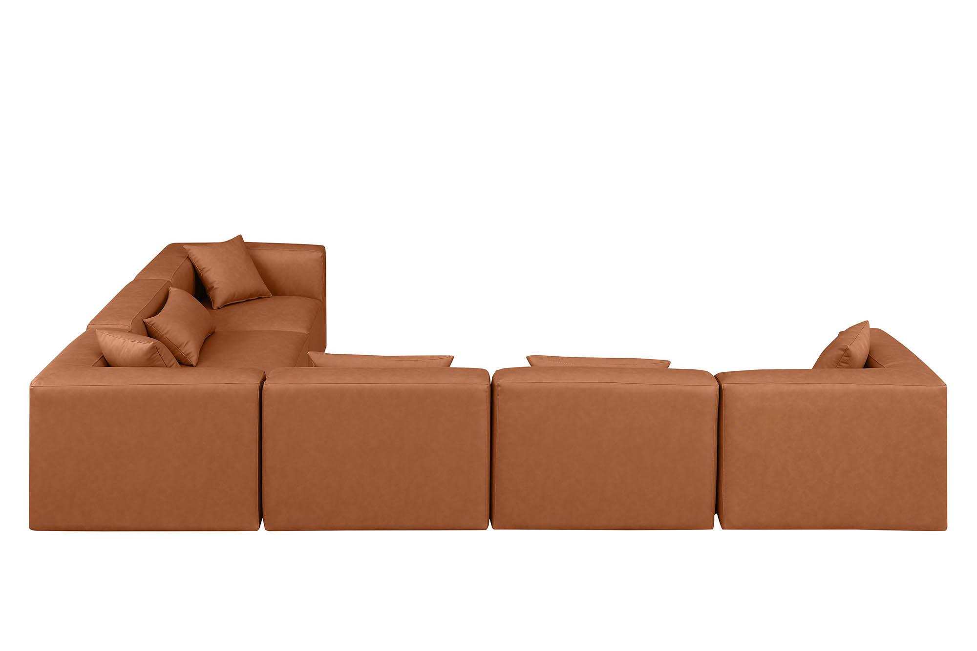 

        
Meridian Furniture CUBE 668Cognac-Sec6A Modular Sectional Sofa Cognac Faux Leather 094308317502
