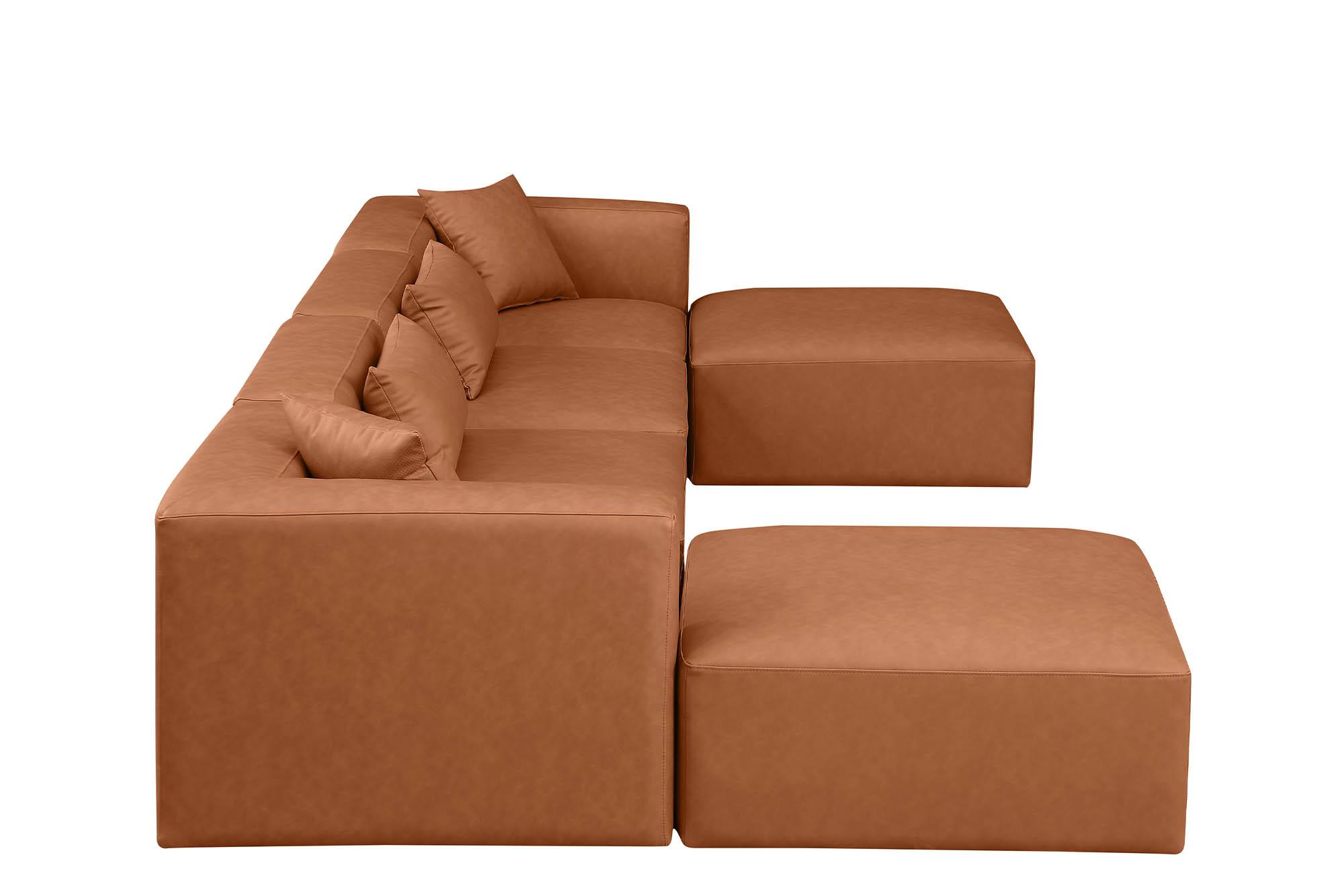 

        
Meridian Furniture CUBE 668Cognac-Sec6B Modular Sectional Sofa Cognac Faux Leather 094308317519
