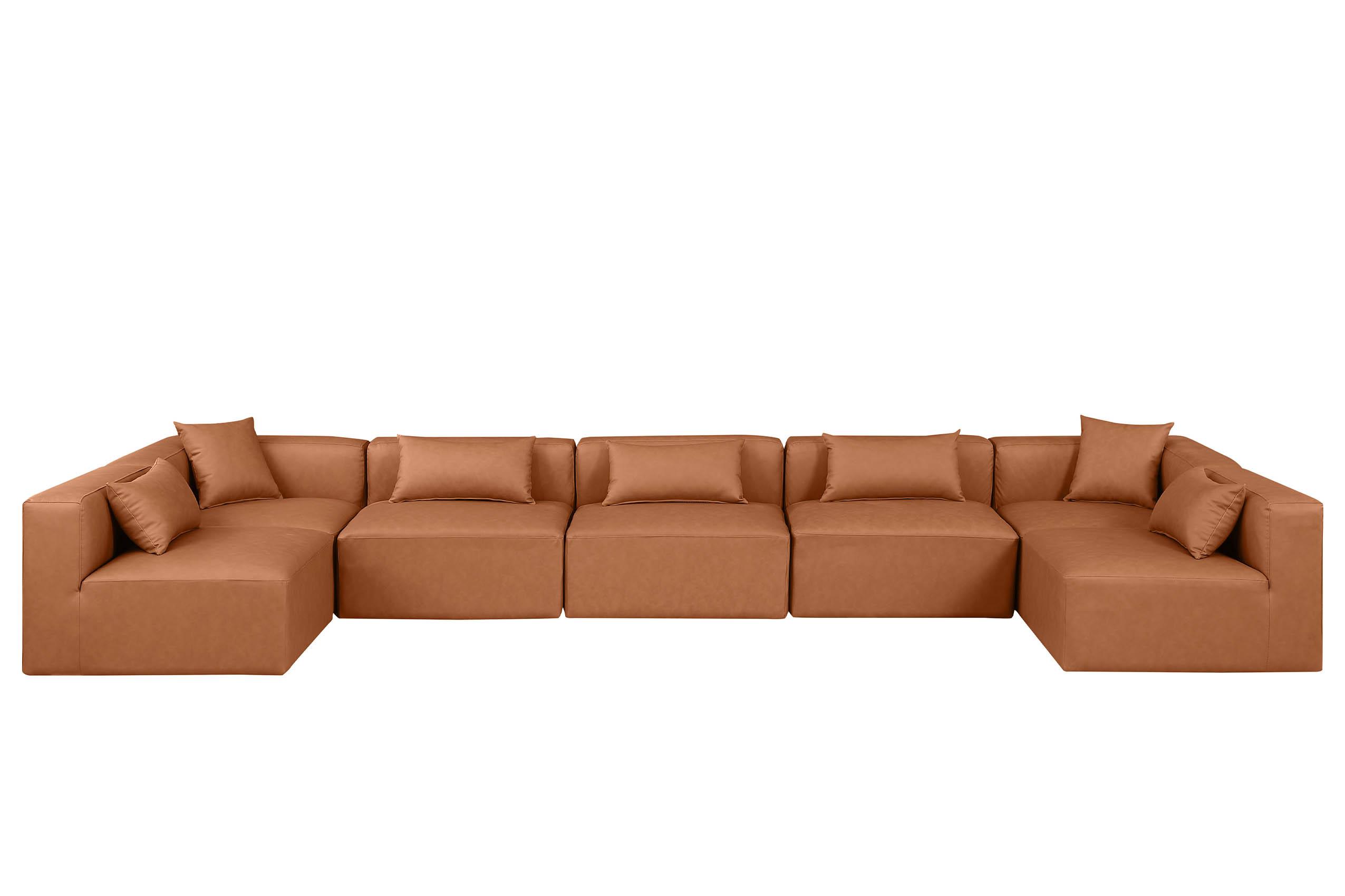 

        
Meridian Furniture CUBE 668Cognac-Sec7B Modular Sectional Sofa Cognac Faux Leather 094308317564
