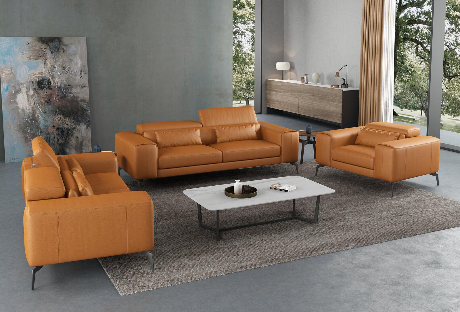 

    
EF-12551-Set-2 Cognac Italian Leather CAVOUR Sofa Set 2Pcs EUROPEAN FURNITURE Contemporary
