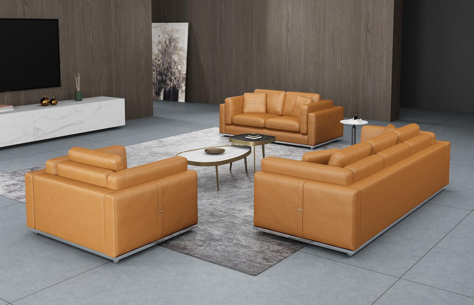 

    
Cognac Italian Leather Sofa Set 2Pcs Contemporary PICASSO EUROPEAN FURNITURE
