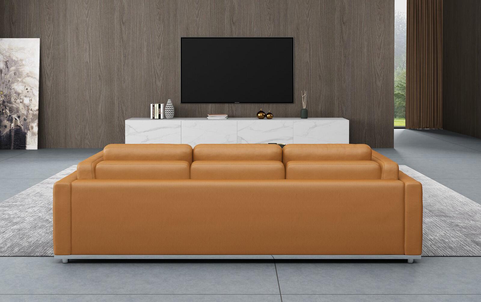 

    
 Order  Cognac Italian Leather Sofa Set 2Pcs Contemporary PICASSO EUROPEAN FURNITURE

