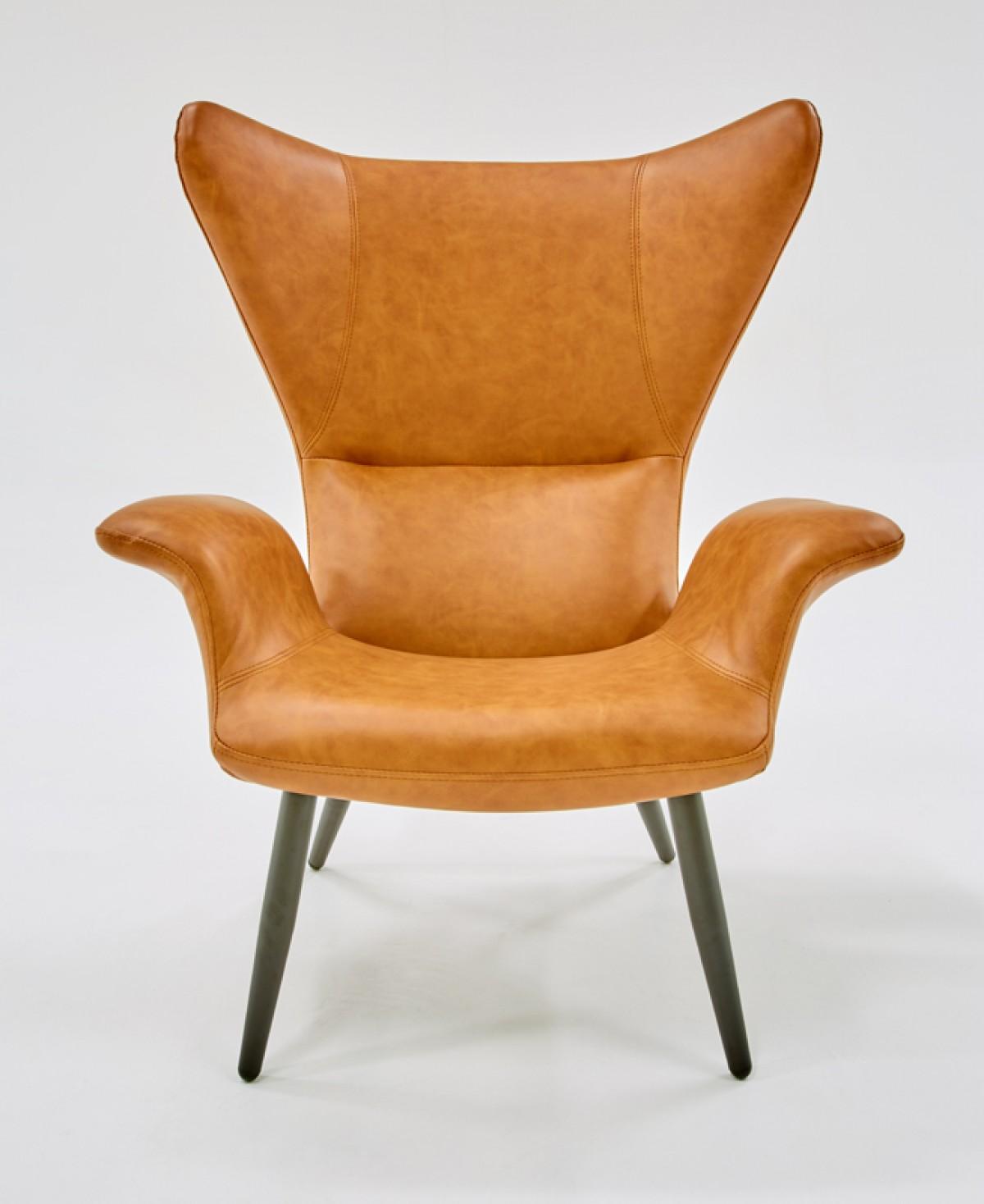 

    
Cognac Leatherette Lounge Chair VIG Divani Casa Slater Modern  Contemporary
