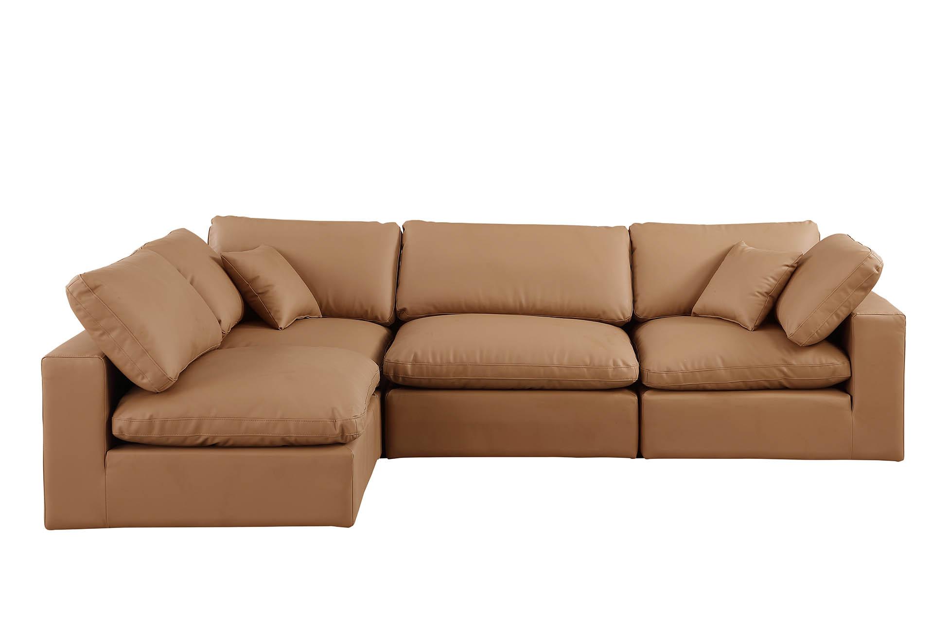 

        
Meridian Furniture 188Cognac-Sec4B Modular Sectional Cognac Faux Leather 094308288666

