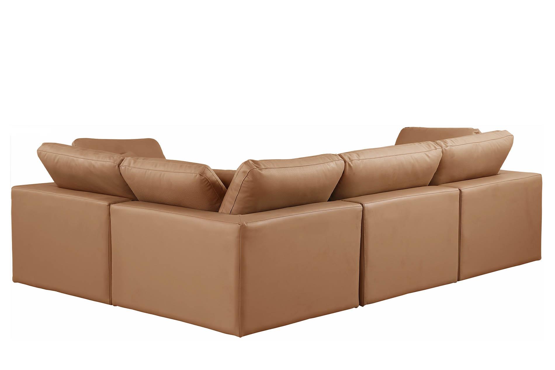 

        
Meridian Furniture 188Cognac-Sec4C Modular Sectional Cognac Faux Leather 094308321479
