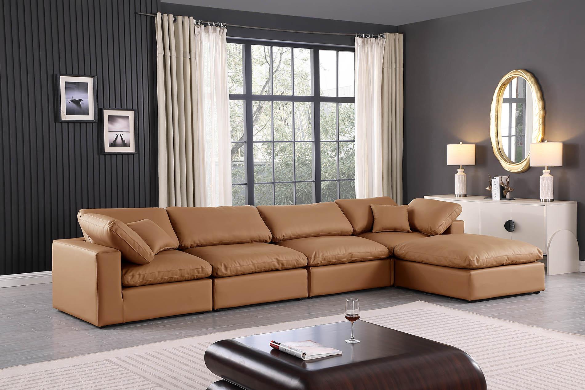 

        
Meridian Furniture 188Cognac-Sec5A Modular Sectional Cognac Faux Leather 094308288673
