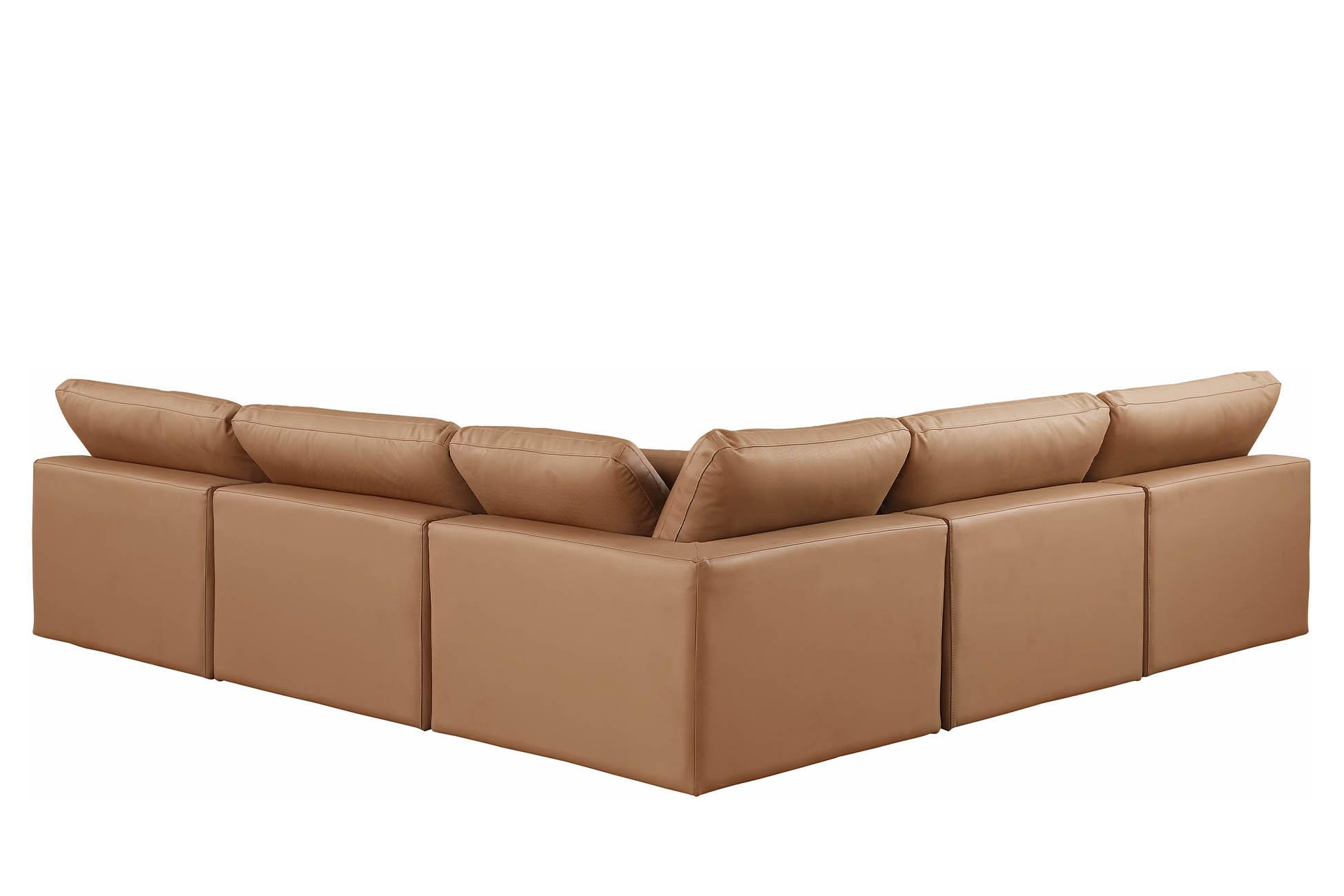 

        
Meridian Furniture 188Cognac-Sec5B Modular Sectional Cognac Faux Leather 094308288680
