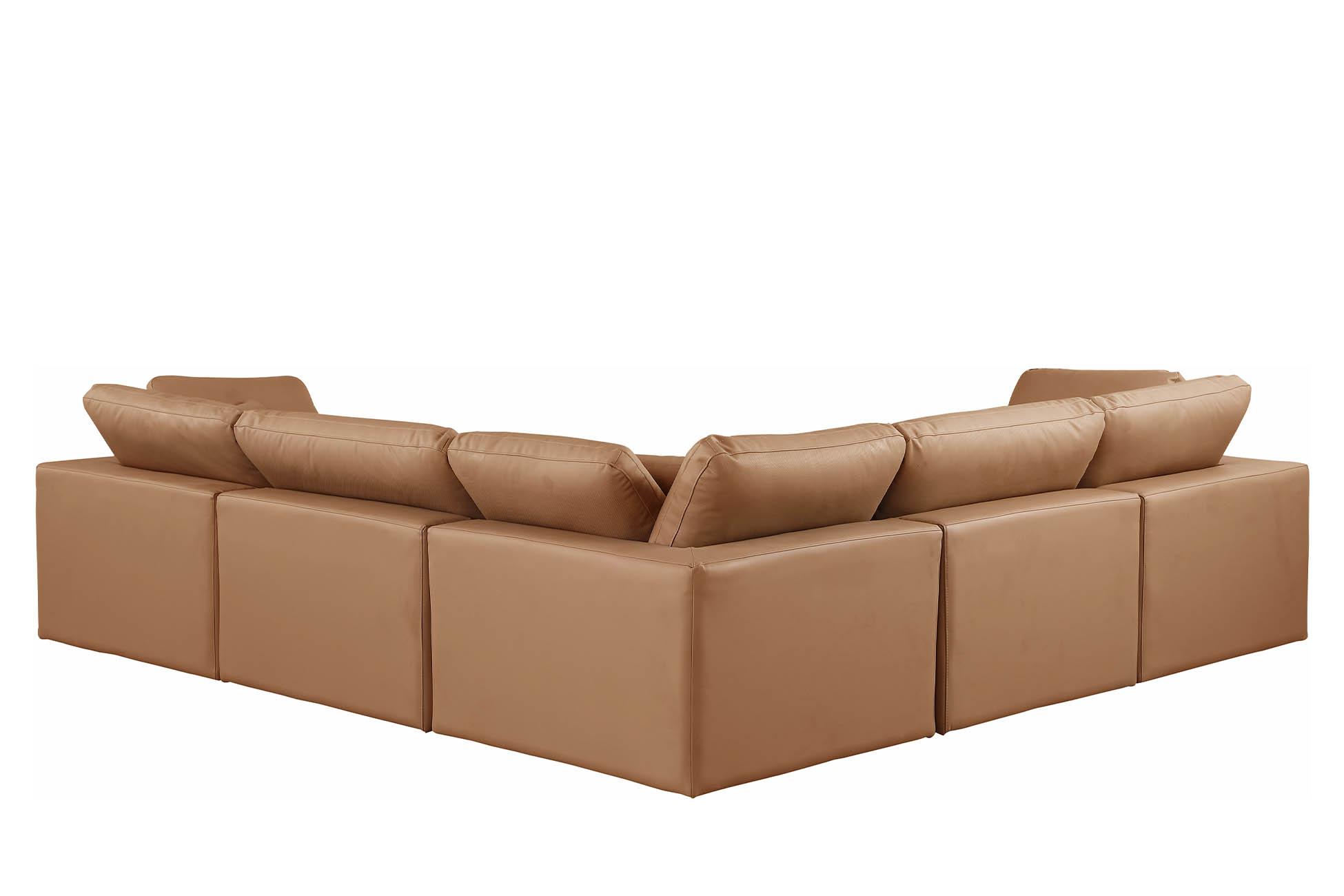 

        
Meridian Furniture 188Cognac-Sec5C Modular Sectional Cognac Faux Leather 094308288697
