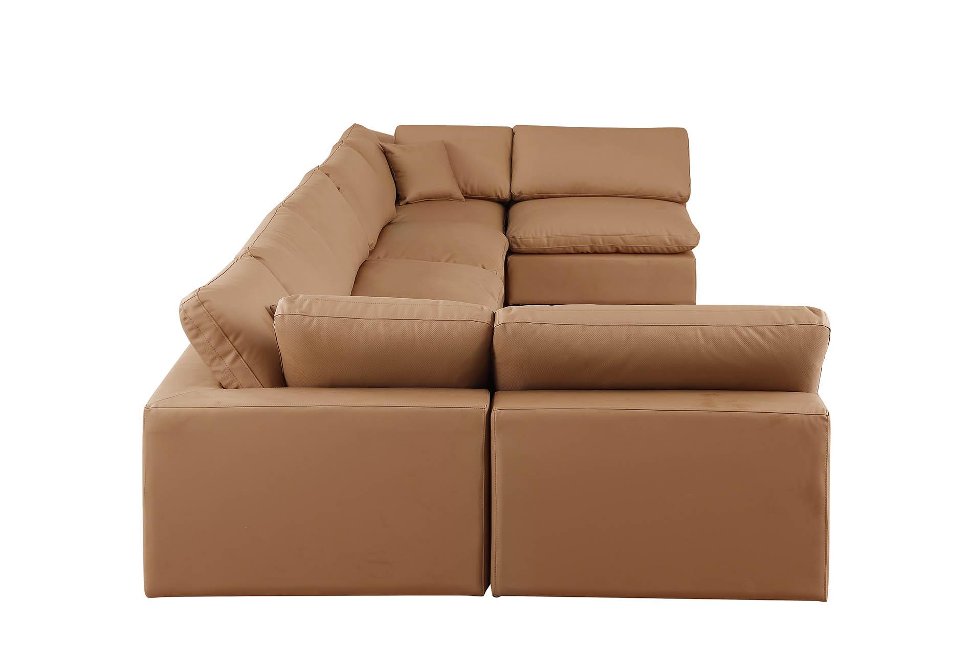 

        
Meridian Furniture 188Cognac-Sec7B Modular Sectional Cognac Faux Leather 094308288765
