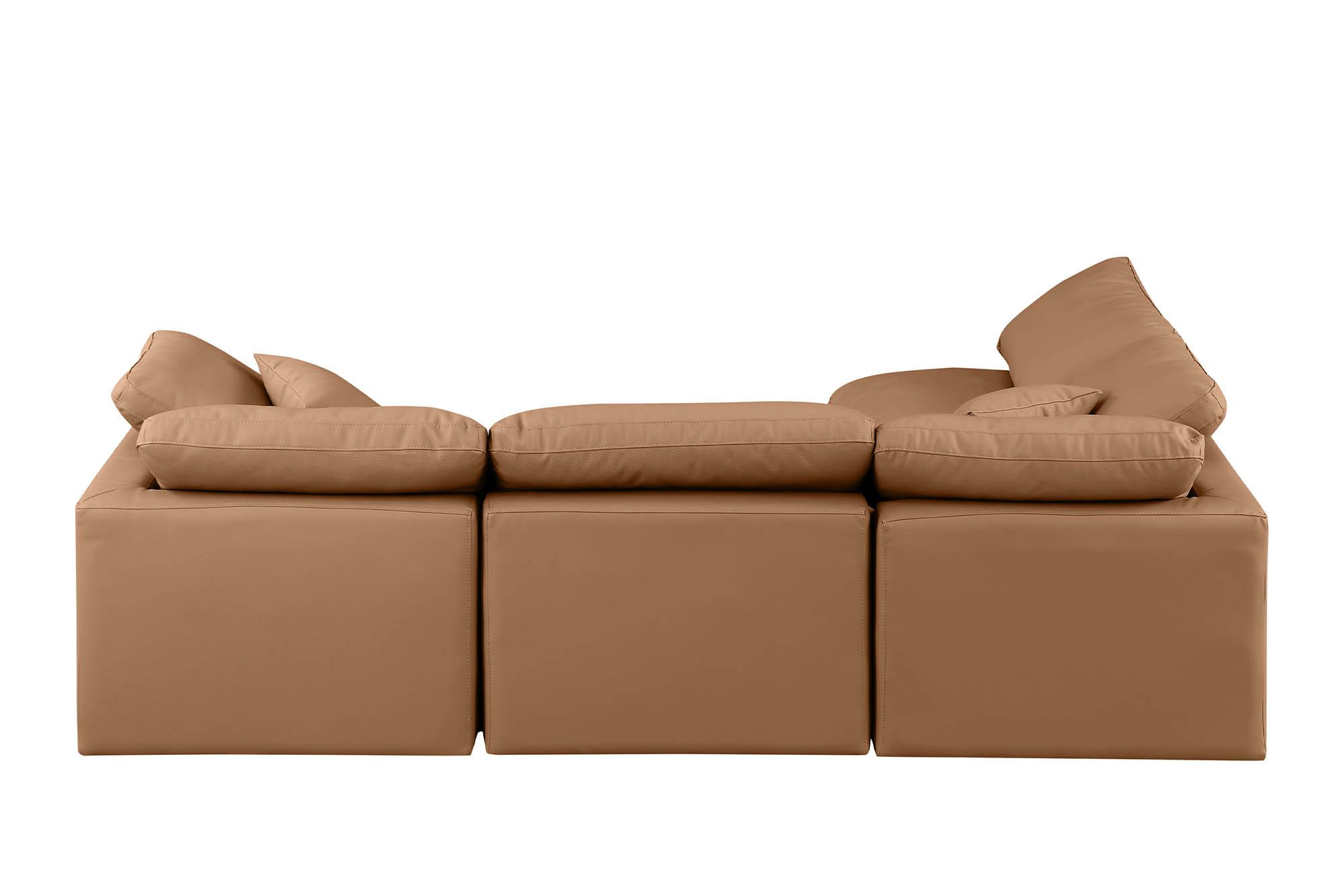 

    
146Cognac-Sec4B Meridian Furniture Modular Sectional Sofa
