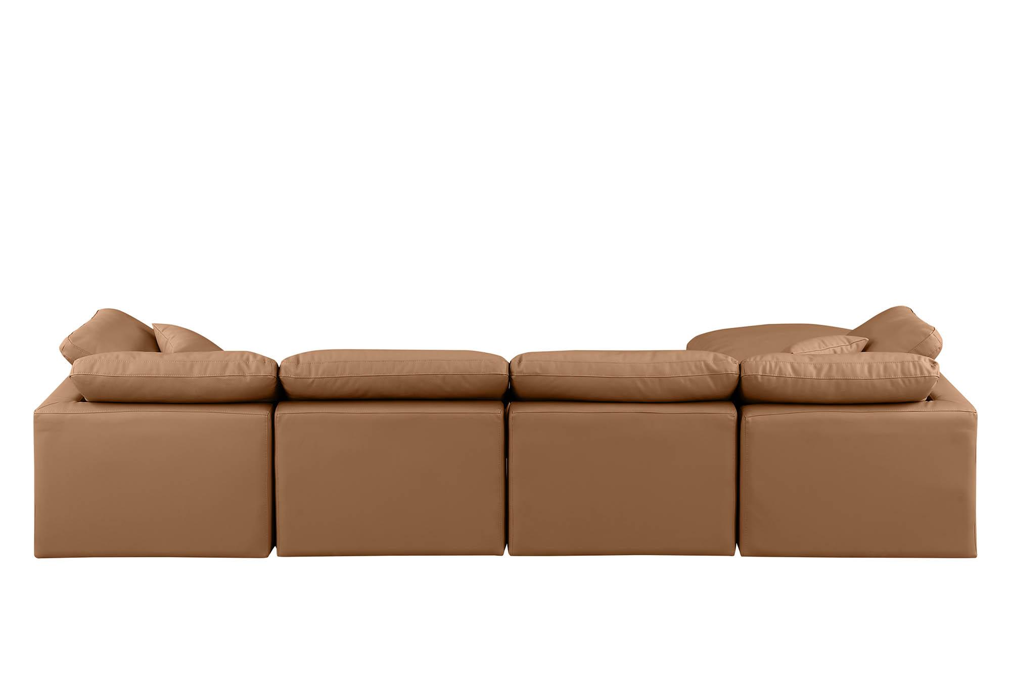 

    
146Cognac-Sec5A Meridian Furniture Modular Sectional Sofa
