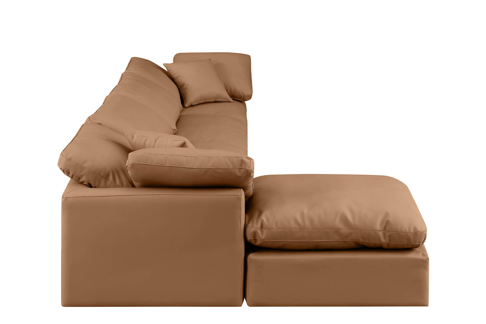 

        
Meridian Furniture INDULGE 146Cognac-Sec5A Modular Sectional Sofa Cognac Faux Leather 094308315355
