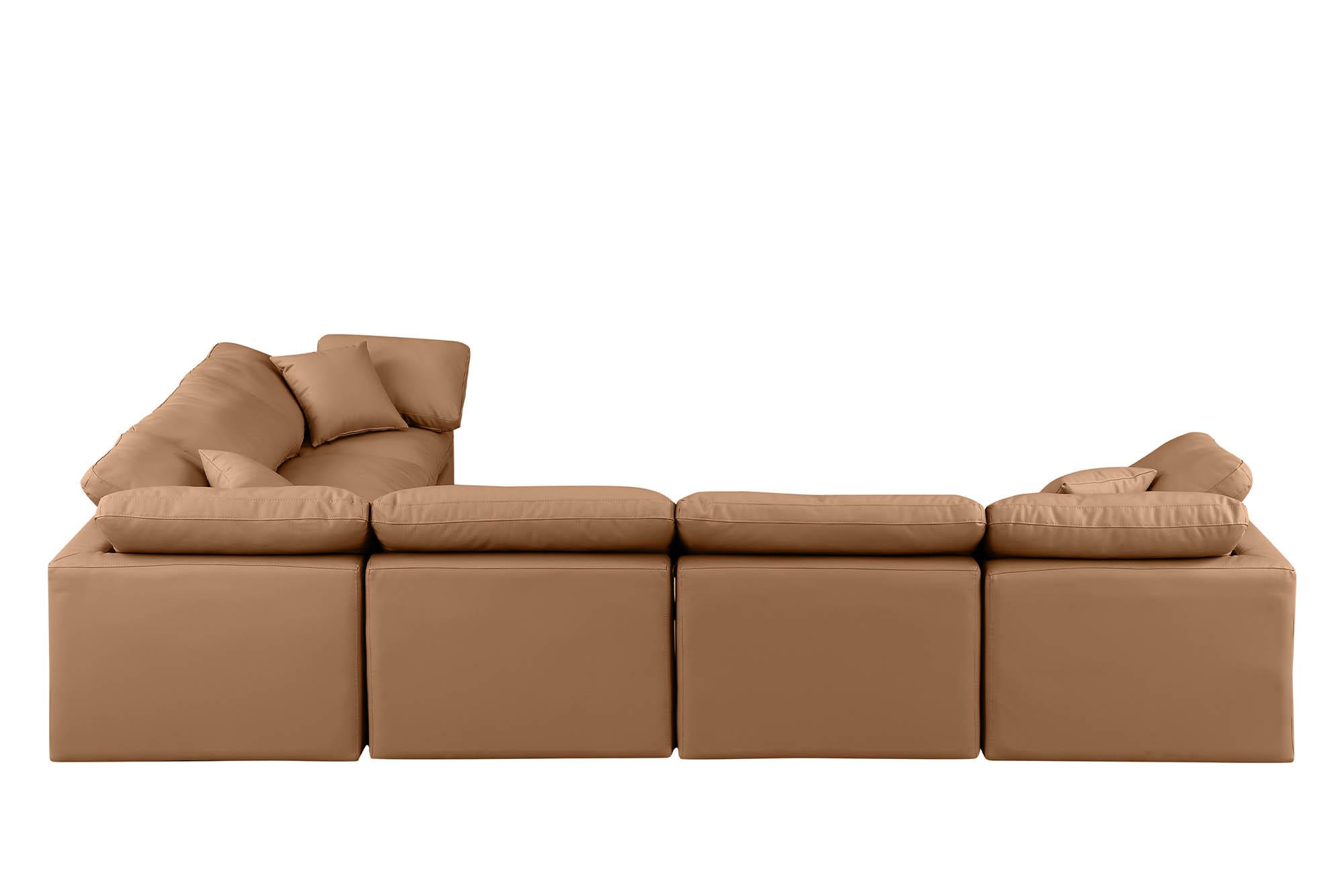 

    
146Cognac-Sec6A Meridian Furniture Modular Sectional Sofa
