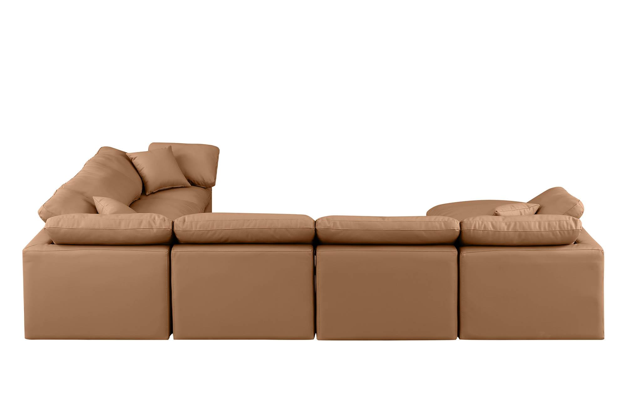

    
146Cognac-Sec7A Meridian Furniture Modular Sectional Sofa
