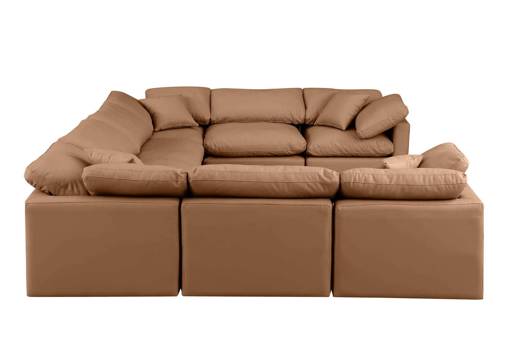 

    
146Cognac-Sec8A Meridian Furniture Modular Sectional Sofa
