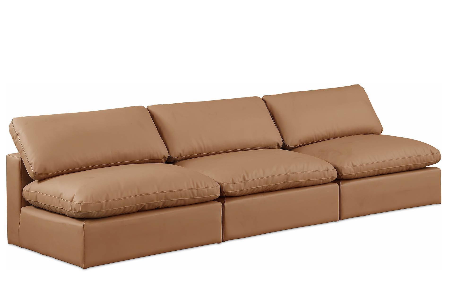 

    
Cognac Vegan Leather Modular Sofa COMFY 188Cognac-S117 Meridian Modern
