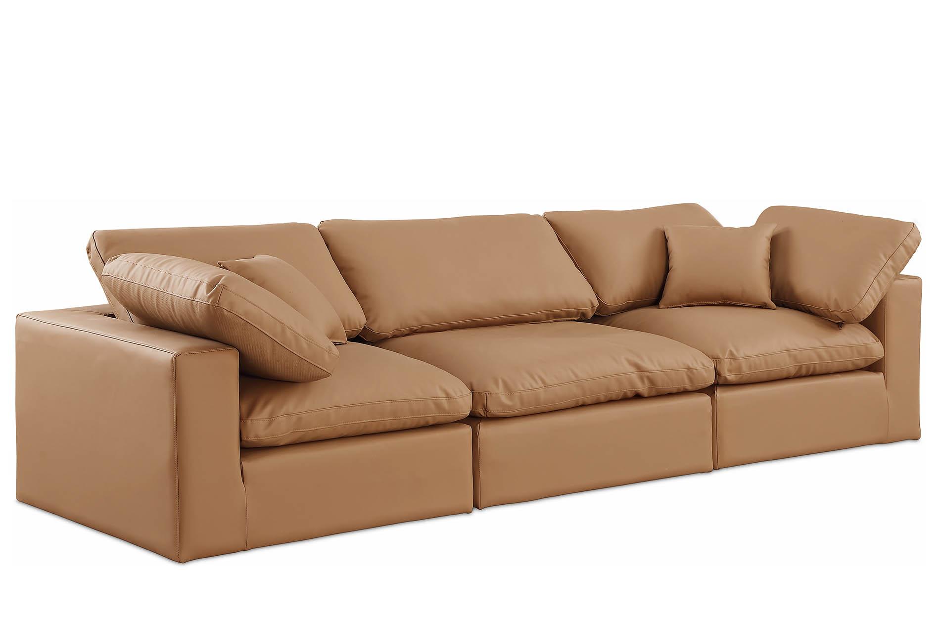 

    
Cognac Vegan Leather Modular Sofa COMFY 188Cognac-S119 Meridian Contemporary
