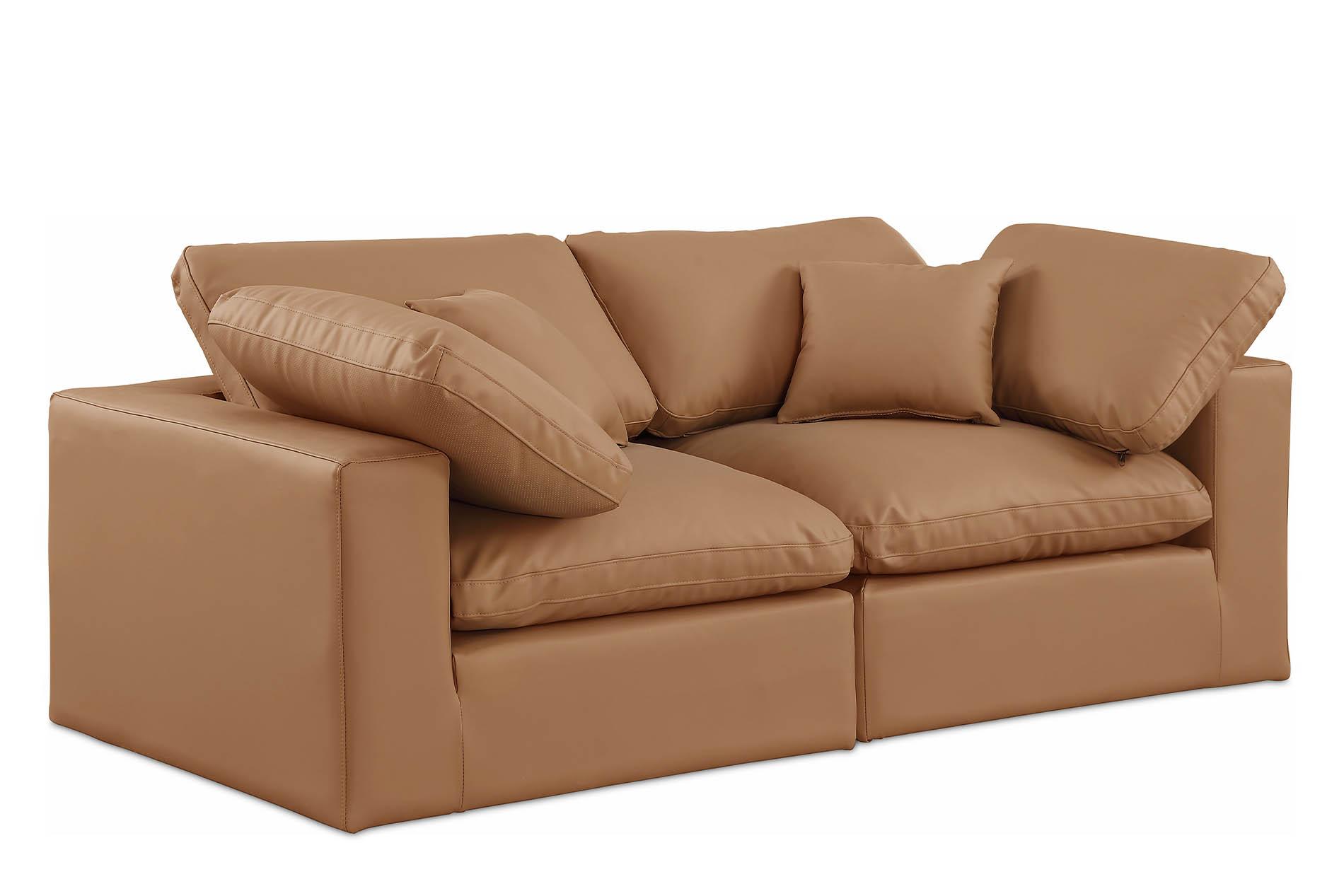 

    
Cognac Vegan Leather Modular Sofa COMFY 188Cognac-S80 Meridian Contemporary
