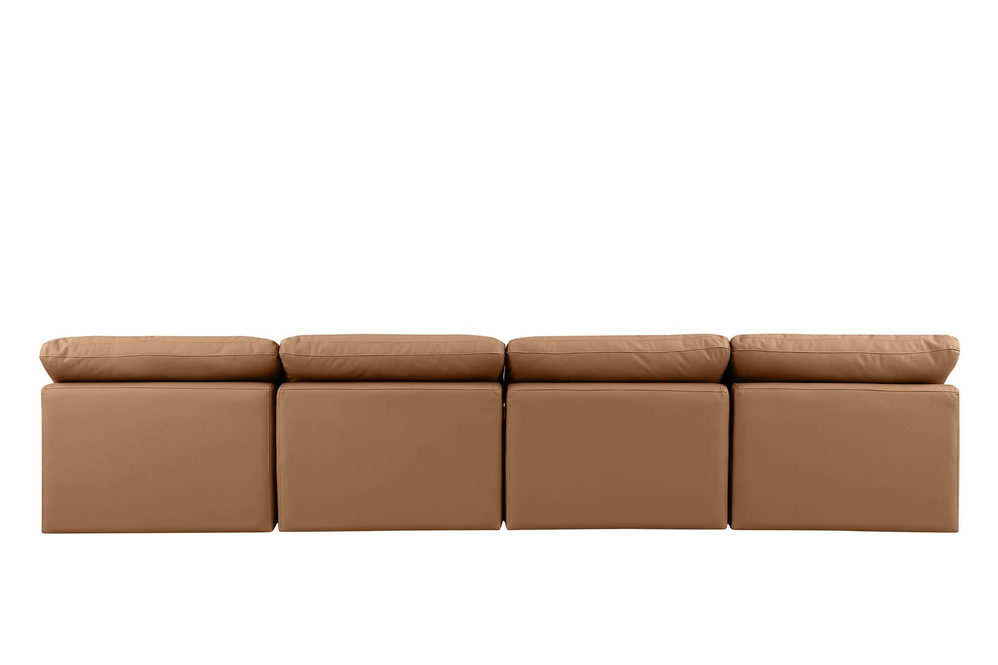 

    
146Cognac-S4 Meridian Furniture Modular Sofa
