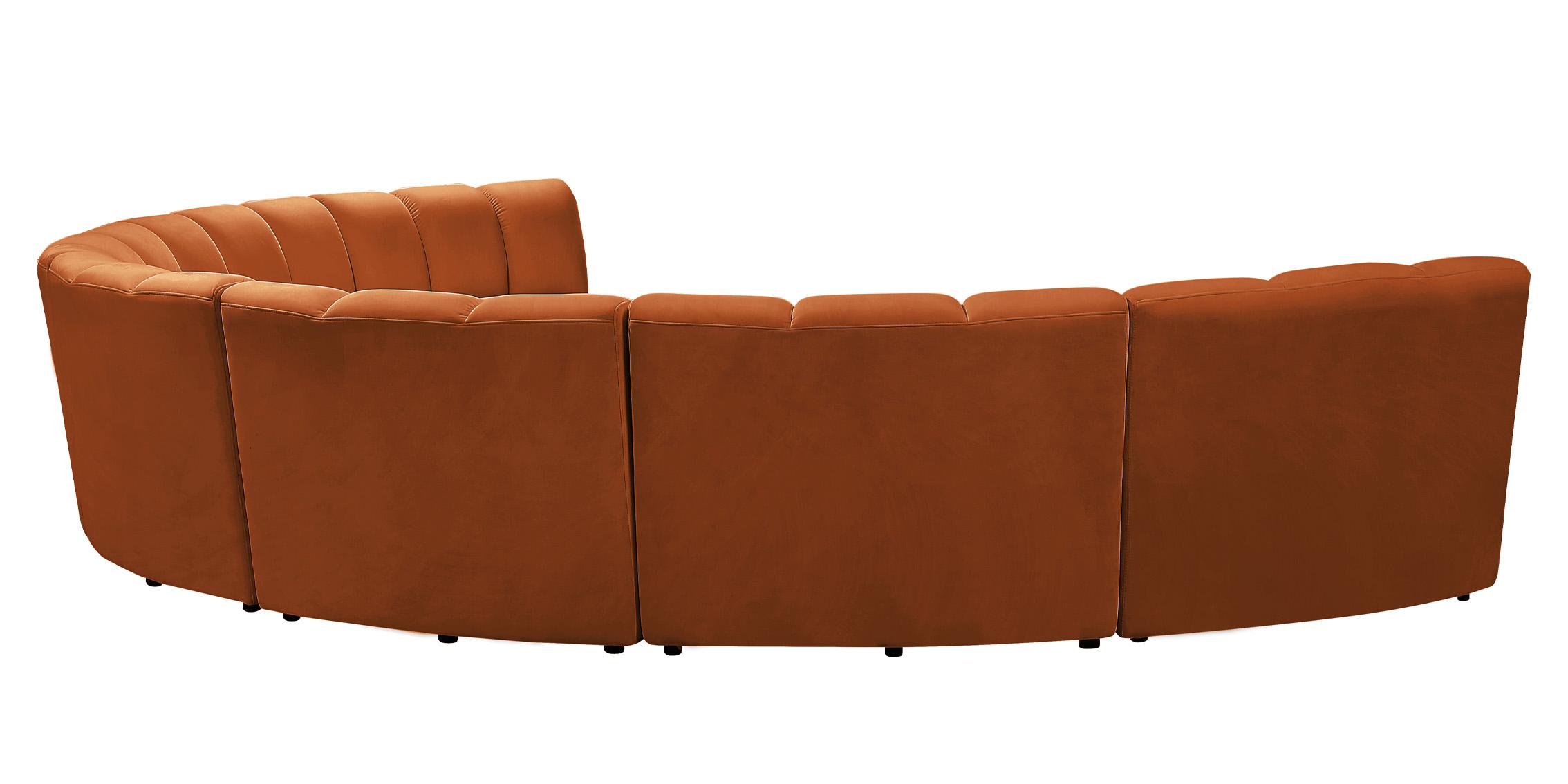 

    
638Cognac-7PC Meridian Furniture Modular Sectional Sofa
