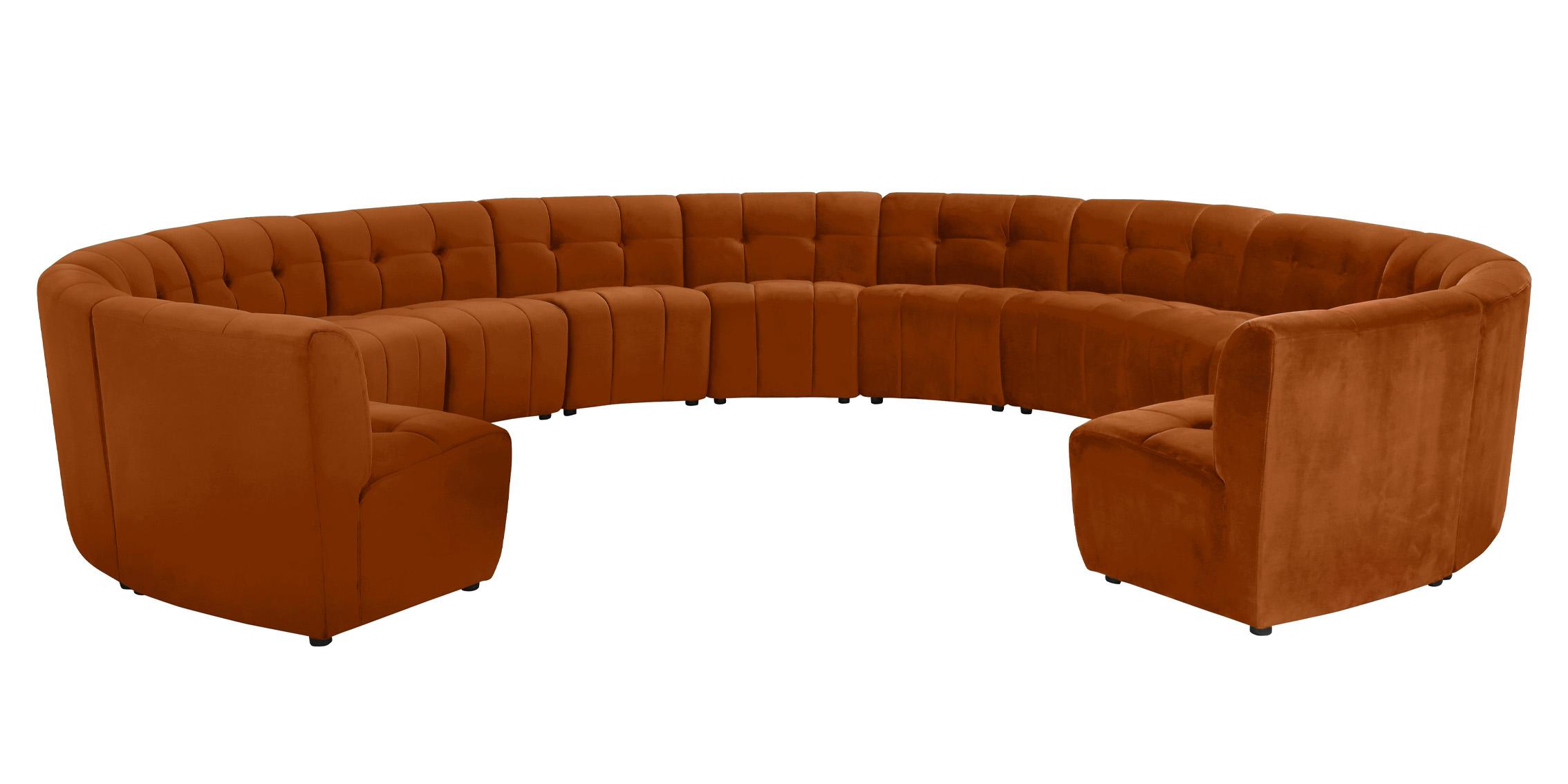 

        
Meridian Furniture LIMITLESS 645Cognac-13PC Modular Sectional Sofa Cognac Velvet 753359807195

