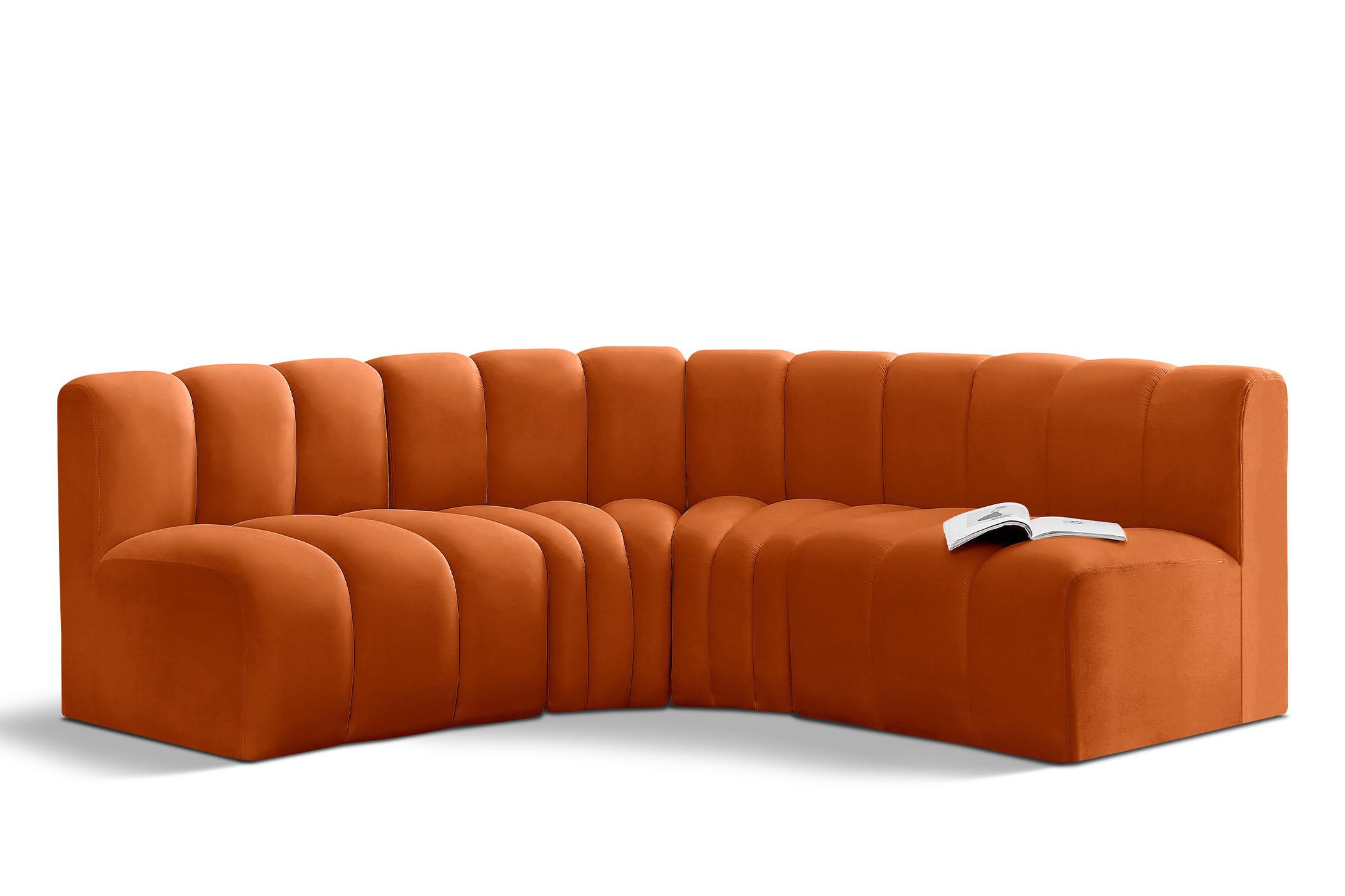 

        
Meridian Furniture ARC 103Cognac-S4B Modular Sectional Sofa Cognac Velvet 094308299648
