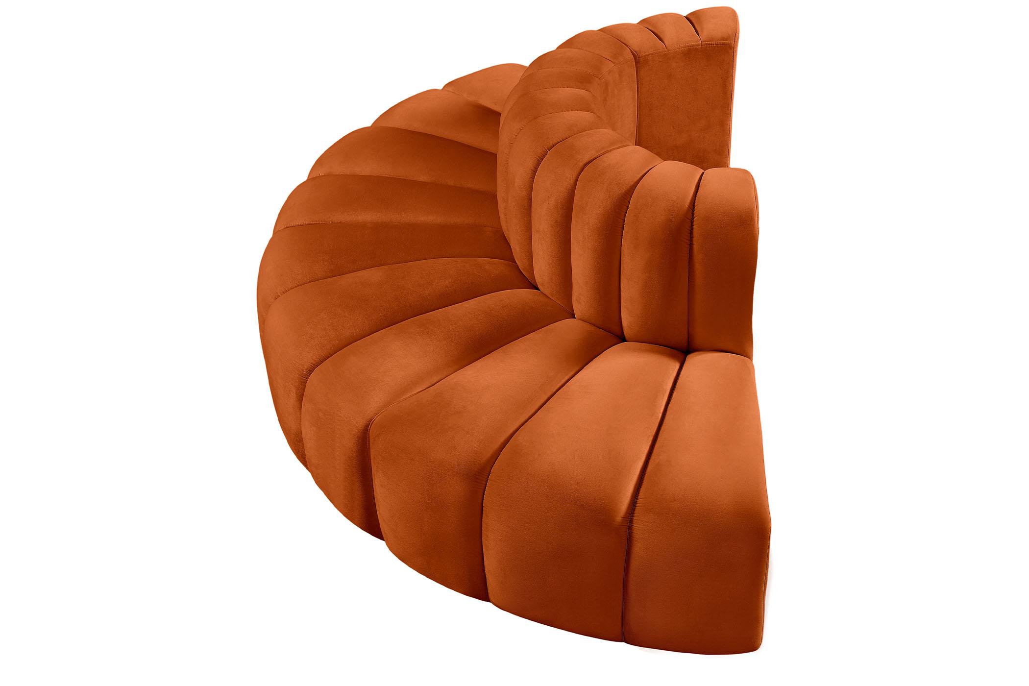 

    
103Cognac-S4G Meridian Furniture Modular Sectional Sofa
