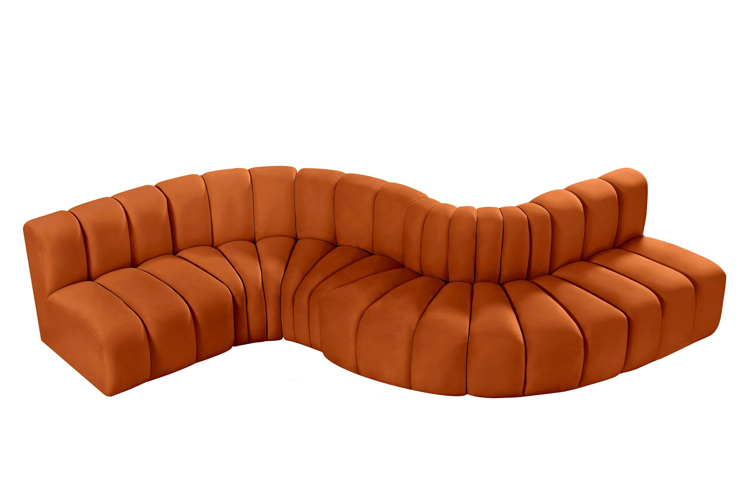 

        
Meridian Furniture ARC 103Cognac-S6A Modular Sectional Sofa Cognac Velvet 094308299730
