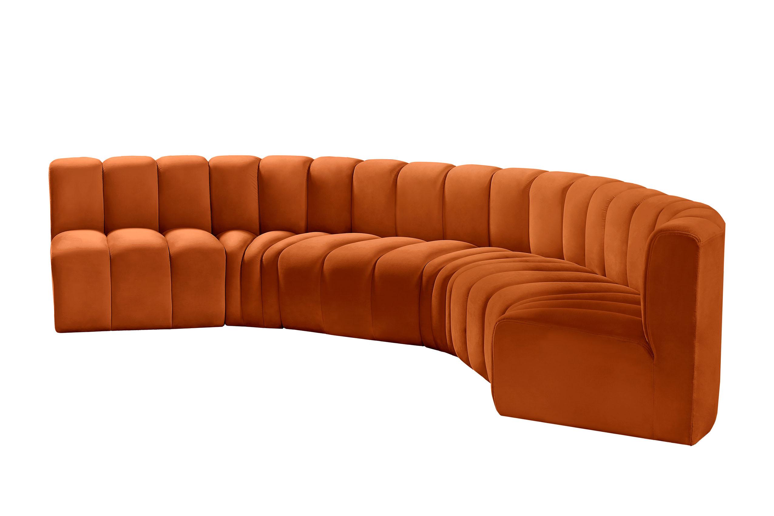 

        
Meridian Furniture ARC 103Cognac-S6B Modular Sectional Sofa Cognac Velvet 094308299747
