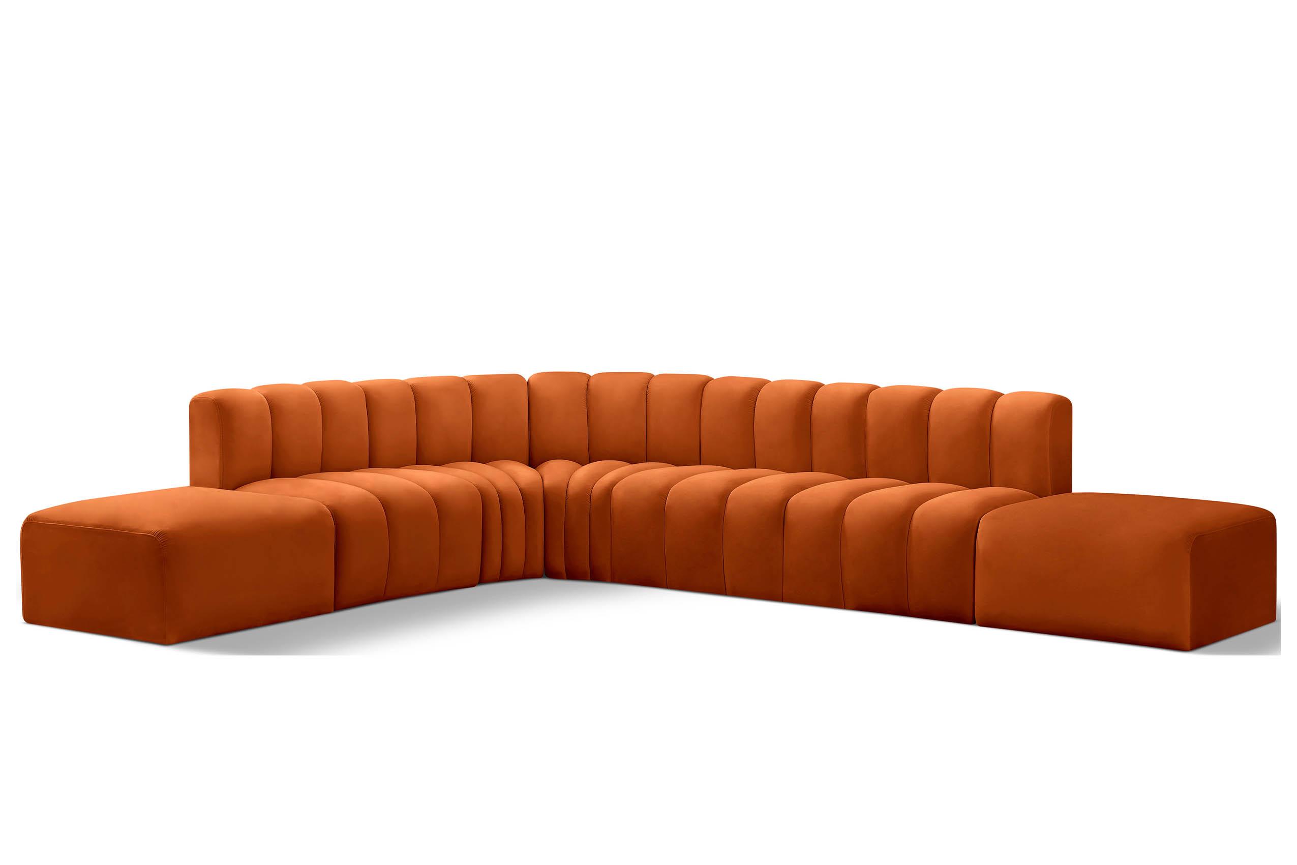 

        
Meridian Furniture ARC 103Cognac-S7A Modular Sectional Sofa Cognac Velvet 094308299778
