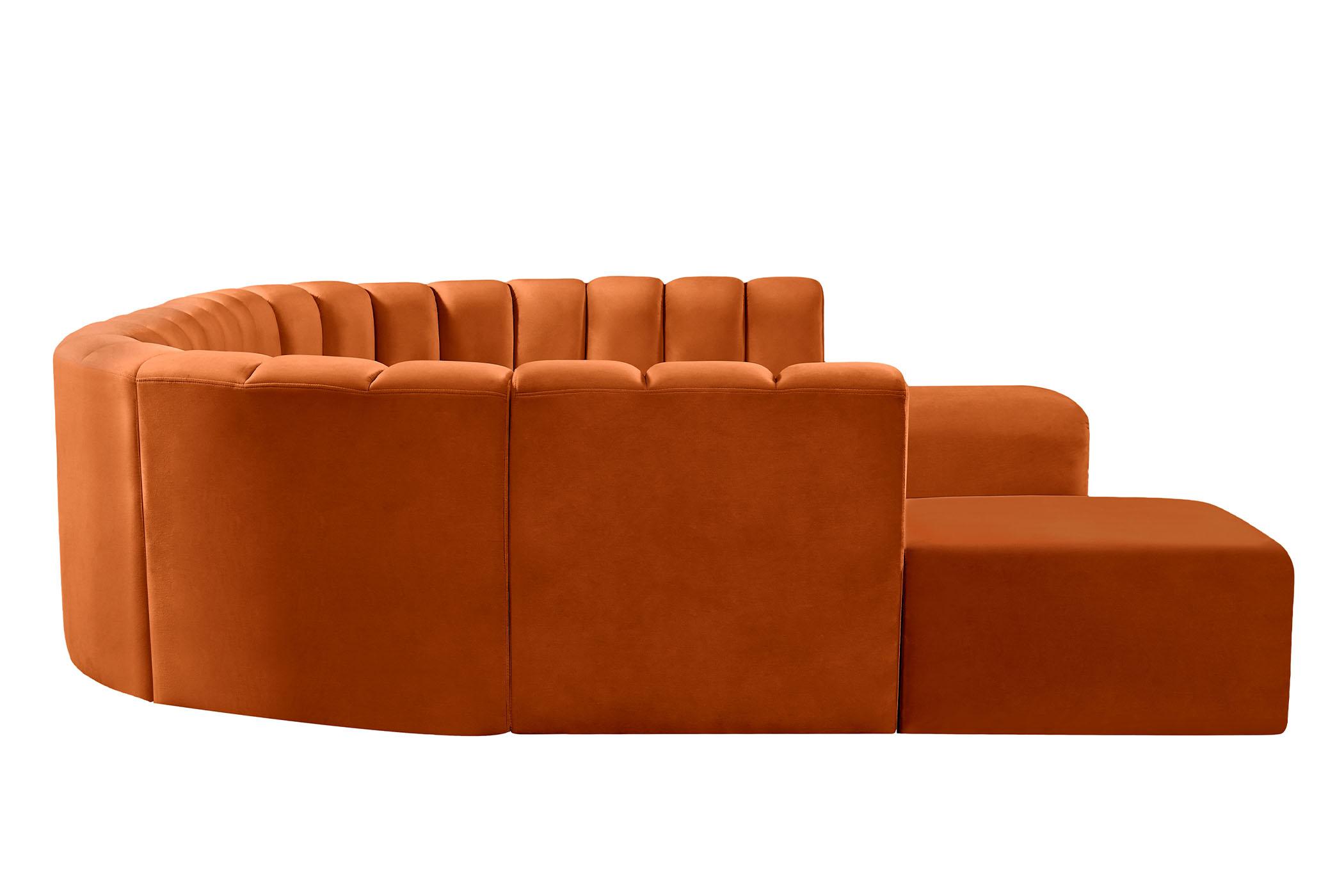 

    
103Cognac-S10A Meridian Furniture Modular Sectional Sofa
