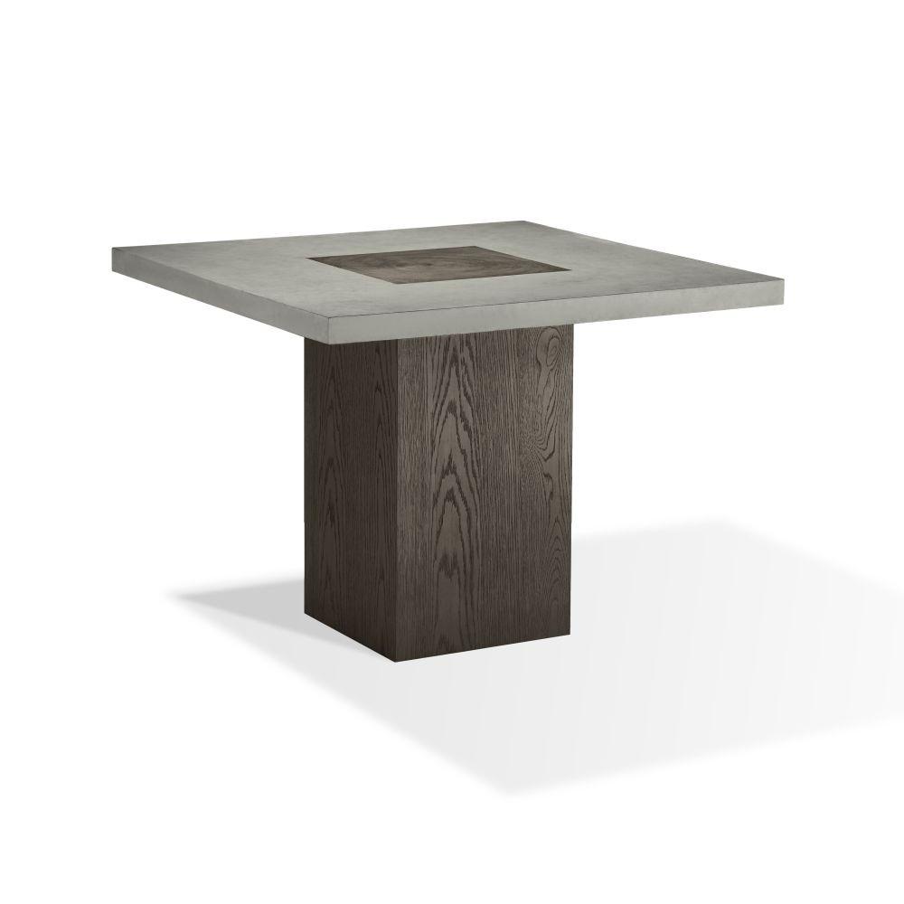 Contemporary Dining Table MODESTO FPBL60 in Oak Veneers Concrete