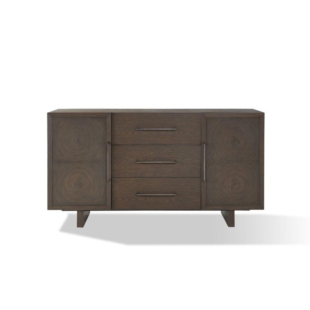 

    
Contemporary  3-Drawer Sideboard in Brunette OAKLAND by Modus Furniture
