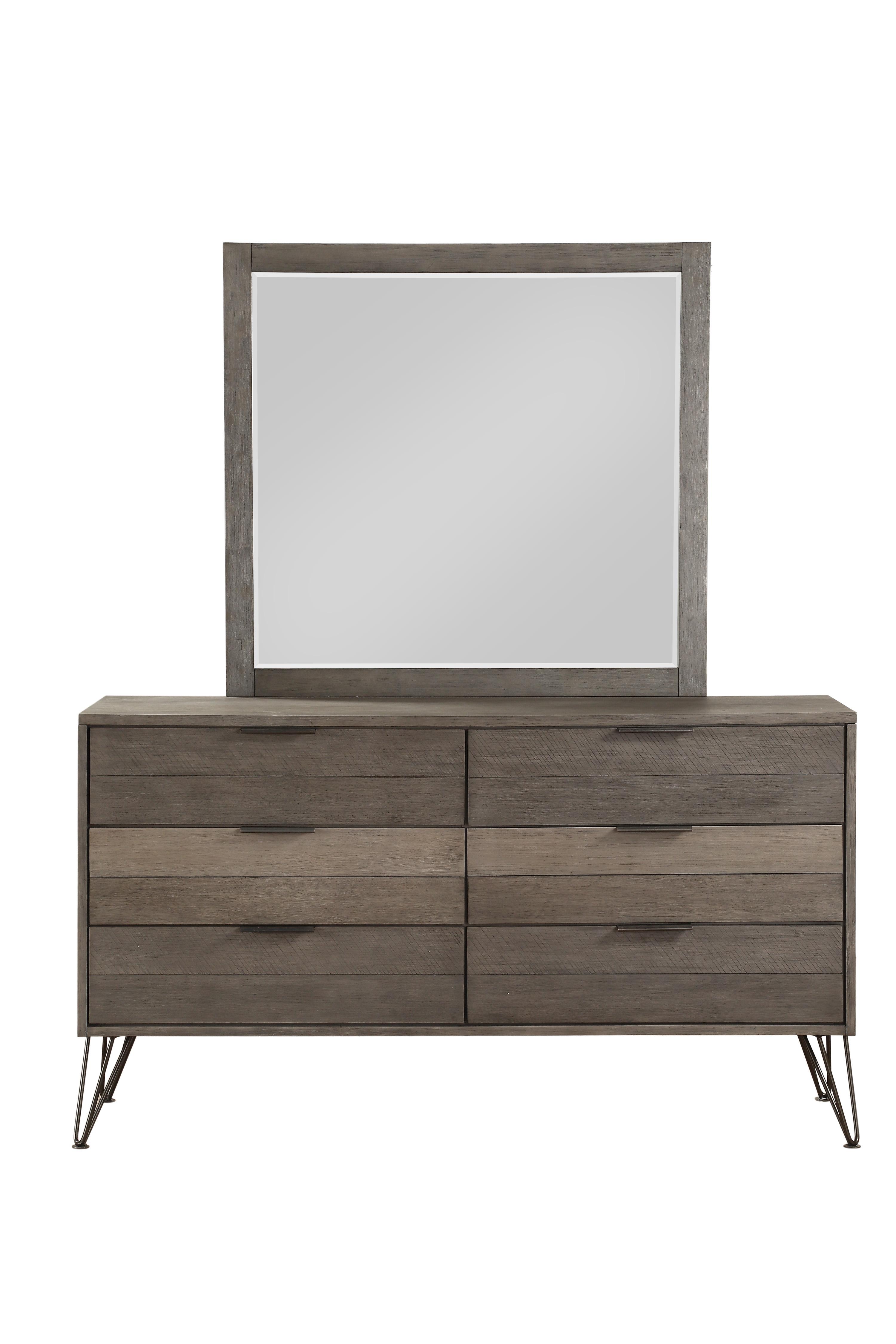 

    
Contemporary 3-Tone Gray Wood Dresser w/Mirror Homelegance 1604-5*6 Urbanite
