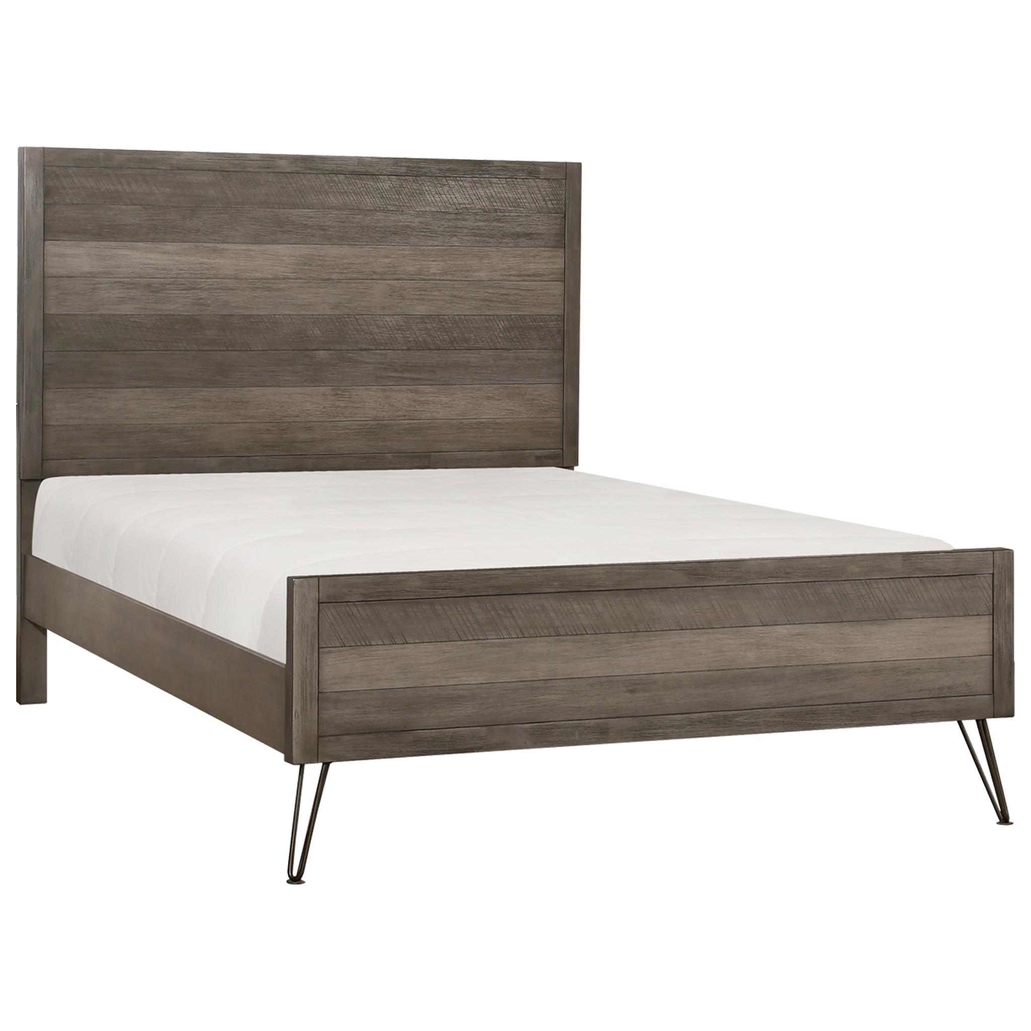Contemporary Bed 1604F-1* Urbanite 1604F-1* in Gray 