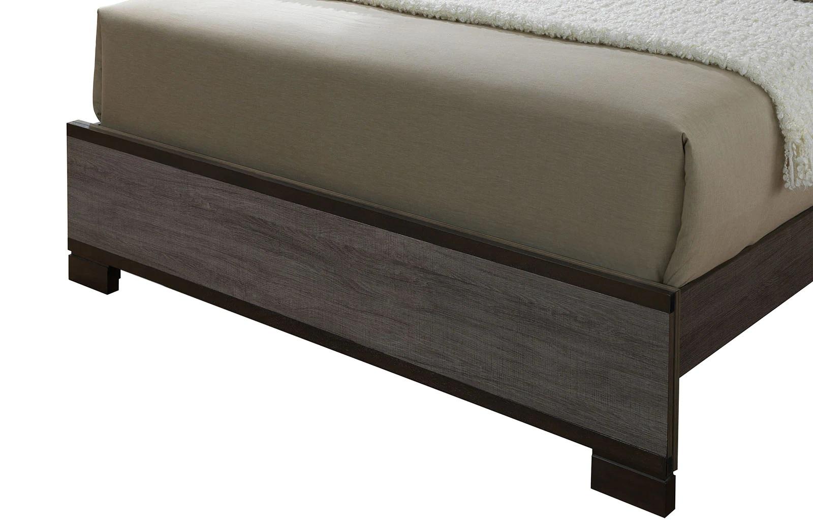 

                    
Furniture of America CM7867-Q-3PC Manvel Platform Bedroom Set Gray Leatherette Purchase 
