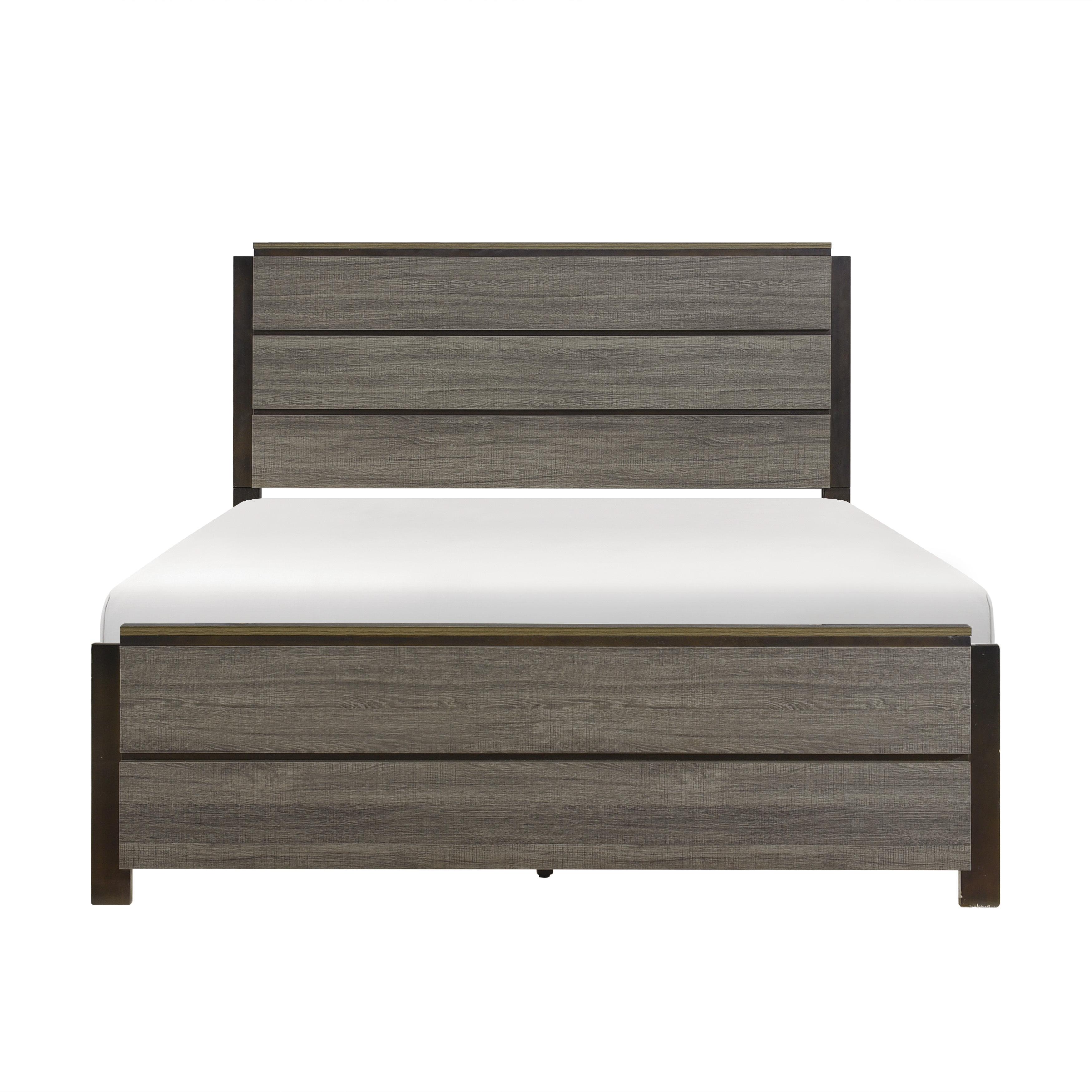 

    
Contemporary Antique Gray Wood Full Bed Homelegance 1936F-1* Vestavia
