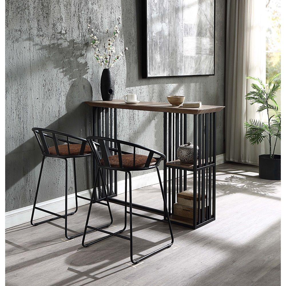 

    
Acme Furniture Zudora Counter Height Table DN01755-T Counter Height Table Oak/Black DN01755-T
