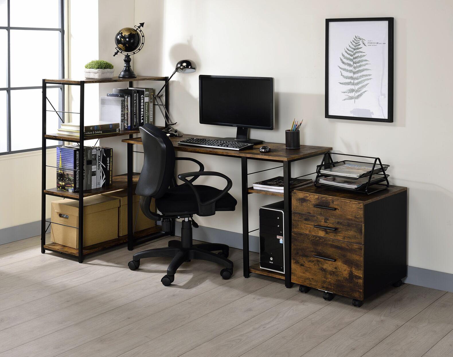 

                    
Acme Furniture 92765 Vadna Writing Desk Black Finish/Brown  Purchase 
